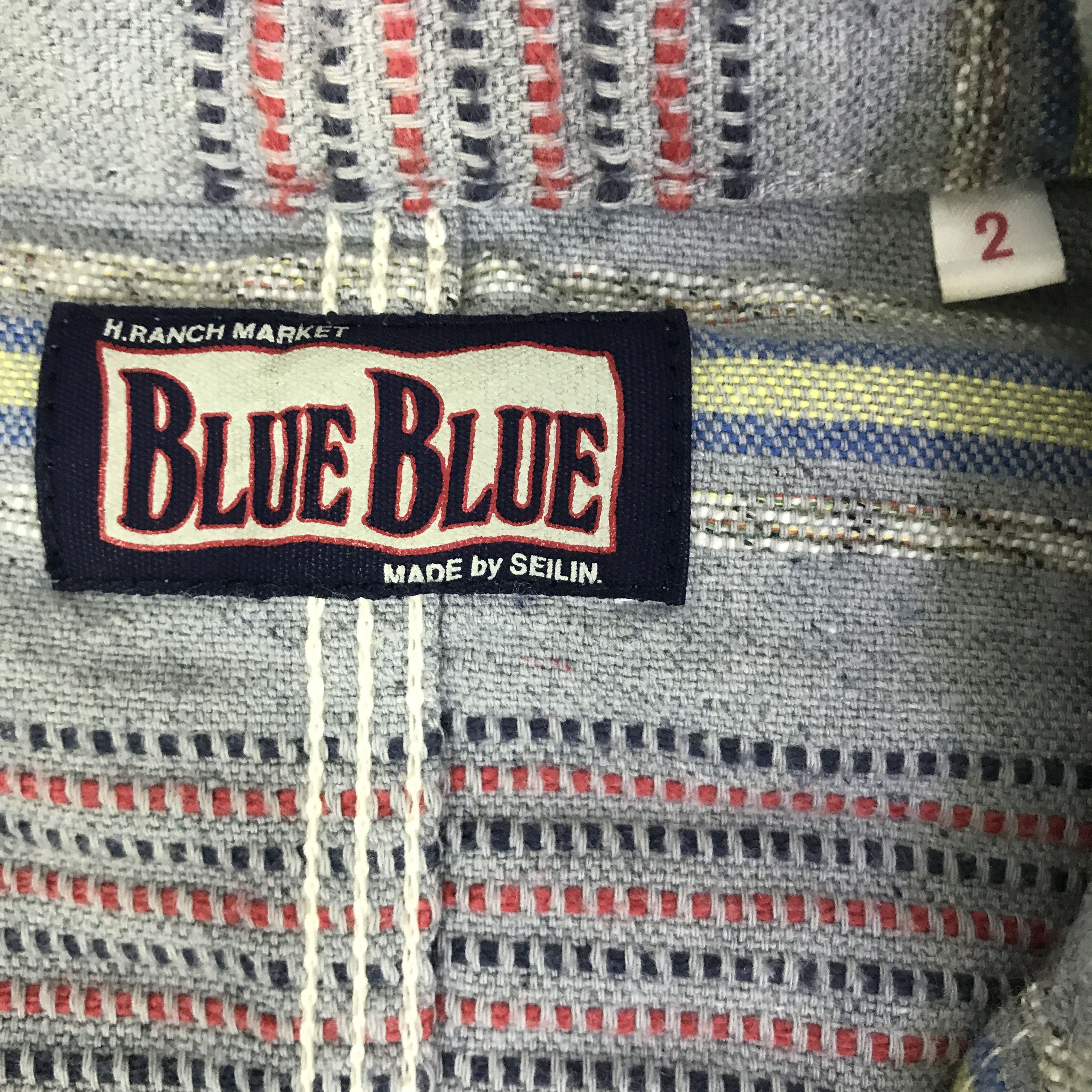 Blue Blue Japan BLUE BLUE INDIGO BUTTON STRIPED DESIGN JACKET K81B15 Size US M / EU 48-50 / 2 - 8 Thumbnail
