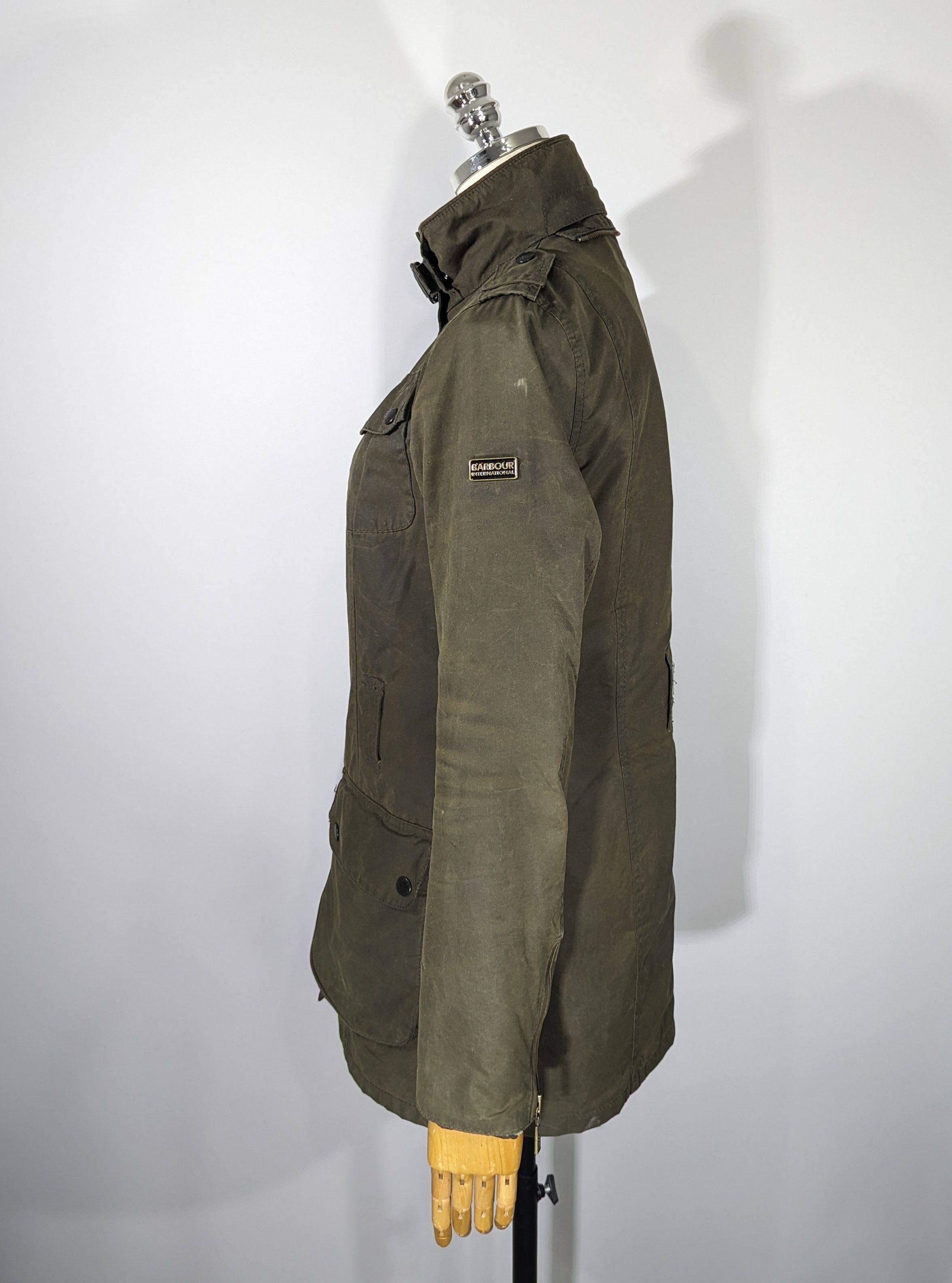 Barbour Barbour International SMU Weyhill Wax Jacket Waxed Cotton Size M / US 6-8 / IT 42-44 - 10 Thumbnail