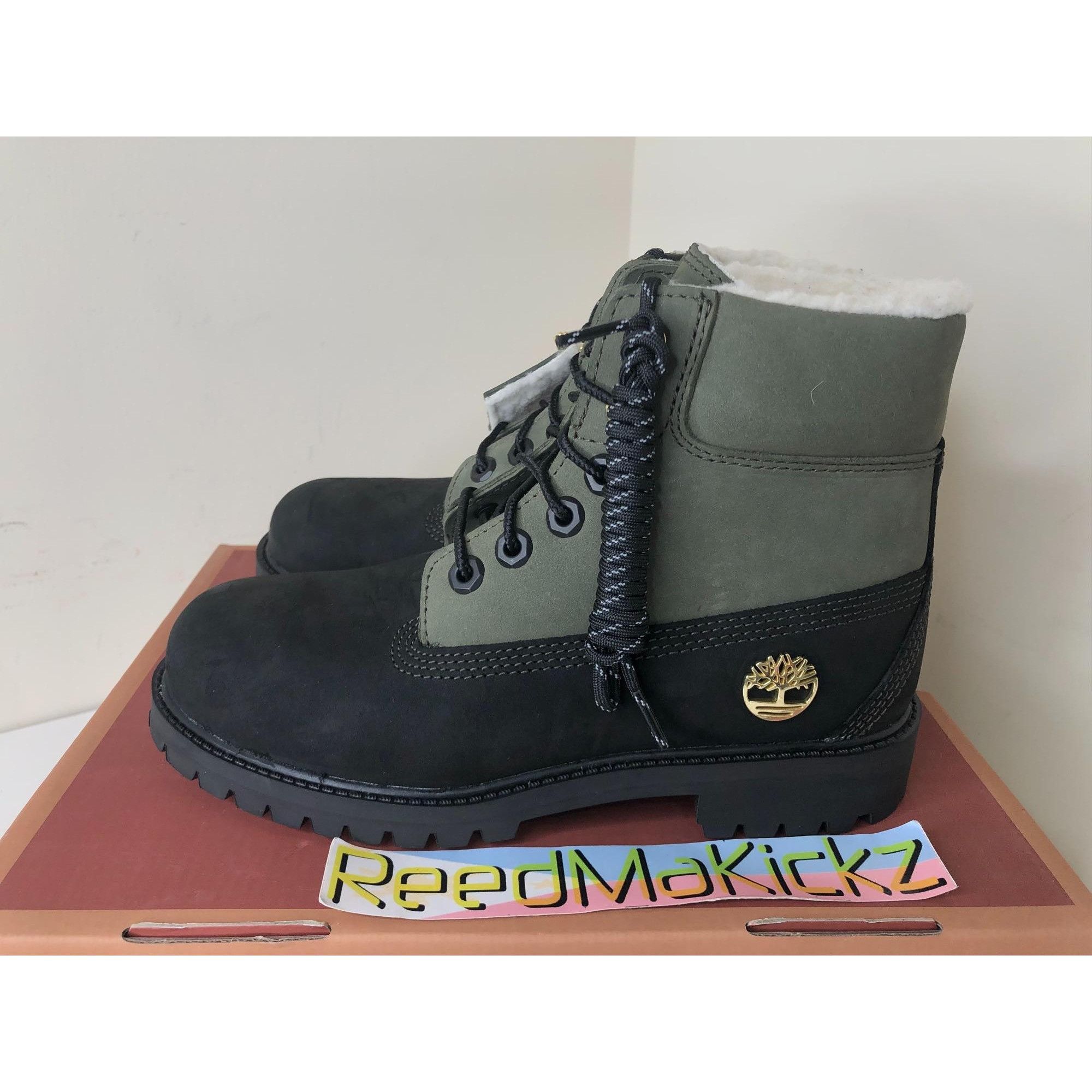 Timberland Timberland Boots Shearling Green GS 6.5Y Size US 6.5 / EU 39-40 - 1 Thumbnail