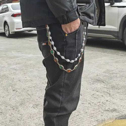 Japanese Brand 2 Layer Pants/Wallet Chain Size ONE SIZE - 3 Thumbnail
