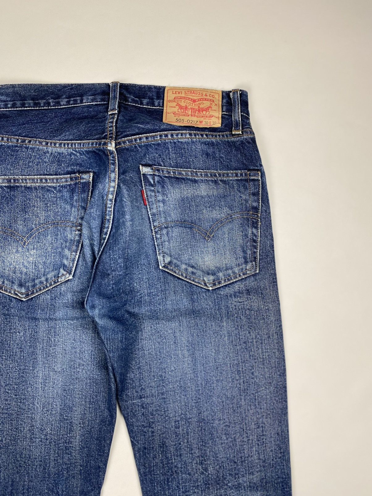 Levi's Vintage Clothing Levis Vintage Clothing 505-0217 Selvedge Denim Big E Jeans Size US 30 / EU 46 - 7 Thumbnail