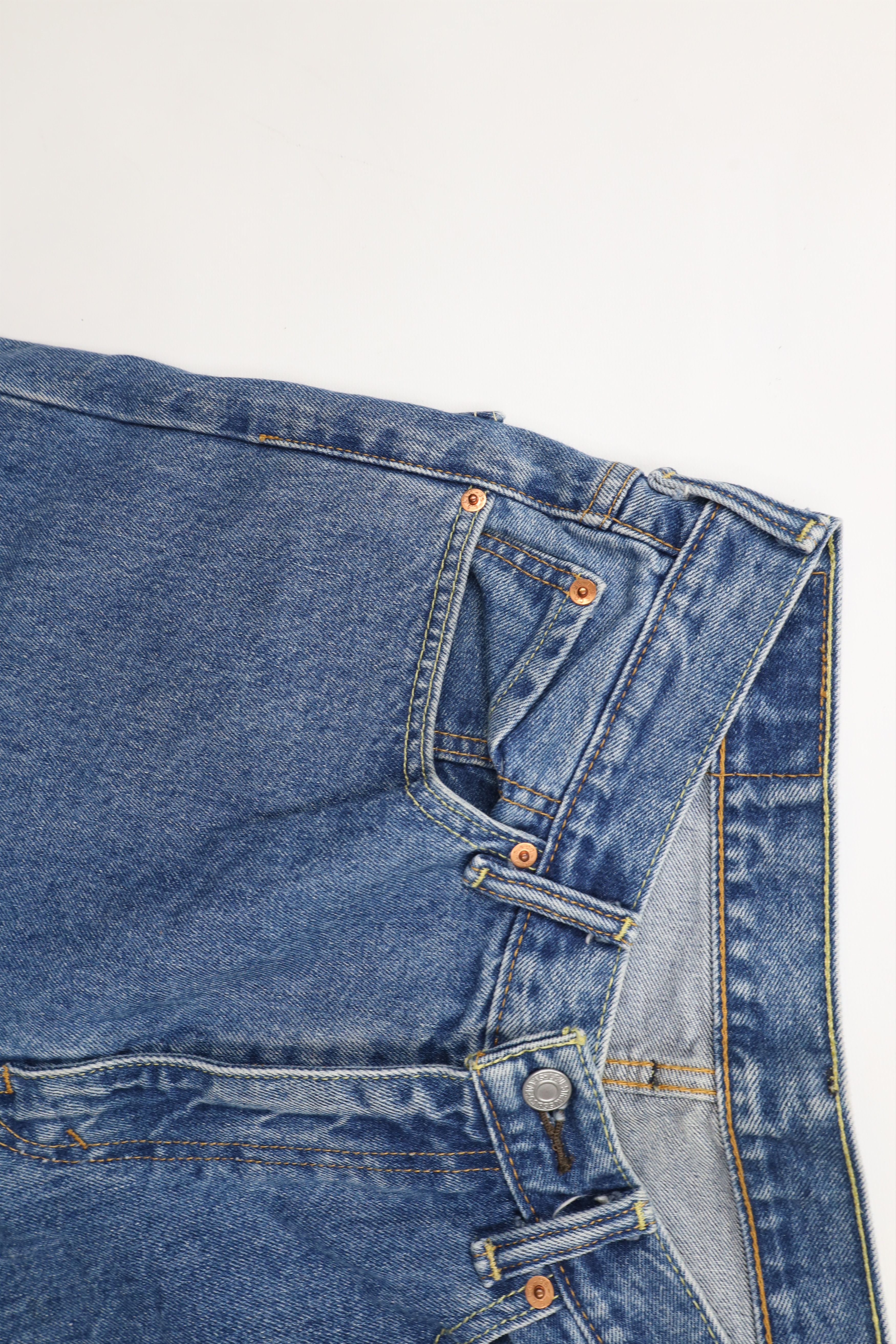 Levi's × Vintage Vintage Y2K Levis 550 Relaxed Fit Denim Jeans Blue Cotton Size US 34 / EU 50 - 6 Thumbnail
