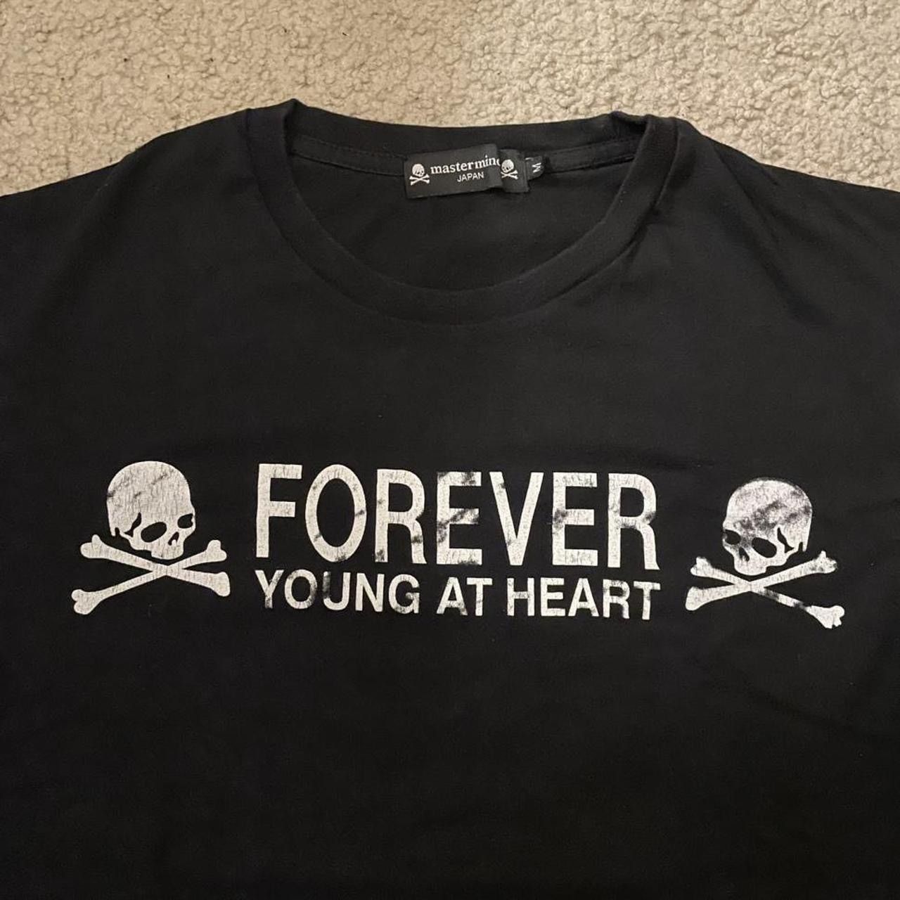 Mastermind Japan Forever Young at Heart Love & Peace t shirt
