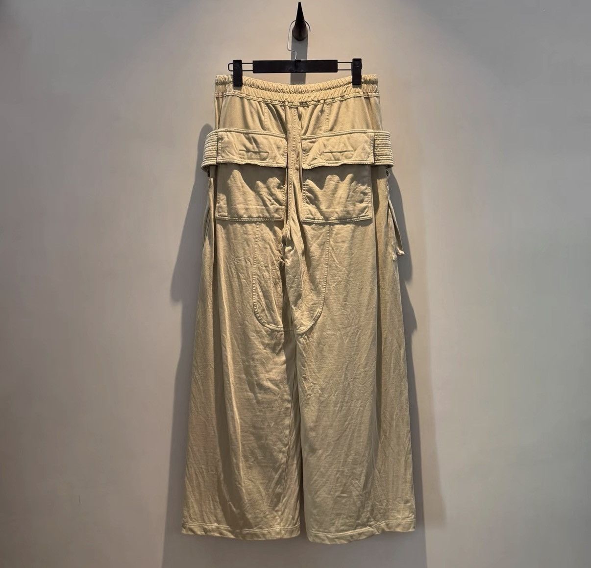 Rick Owens Rick Owens DRKSHDW Beige Drawstring Pants with Dual Loops Size US 34 / EU 50 - 3 Thumbnail