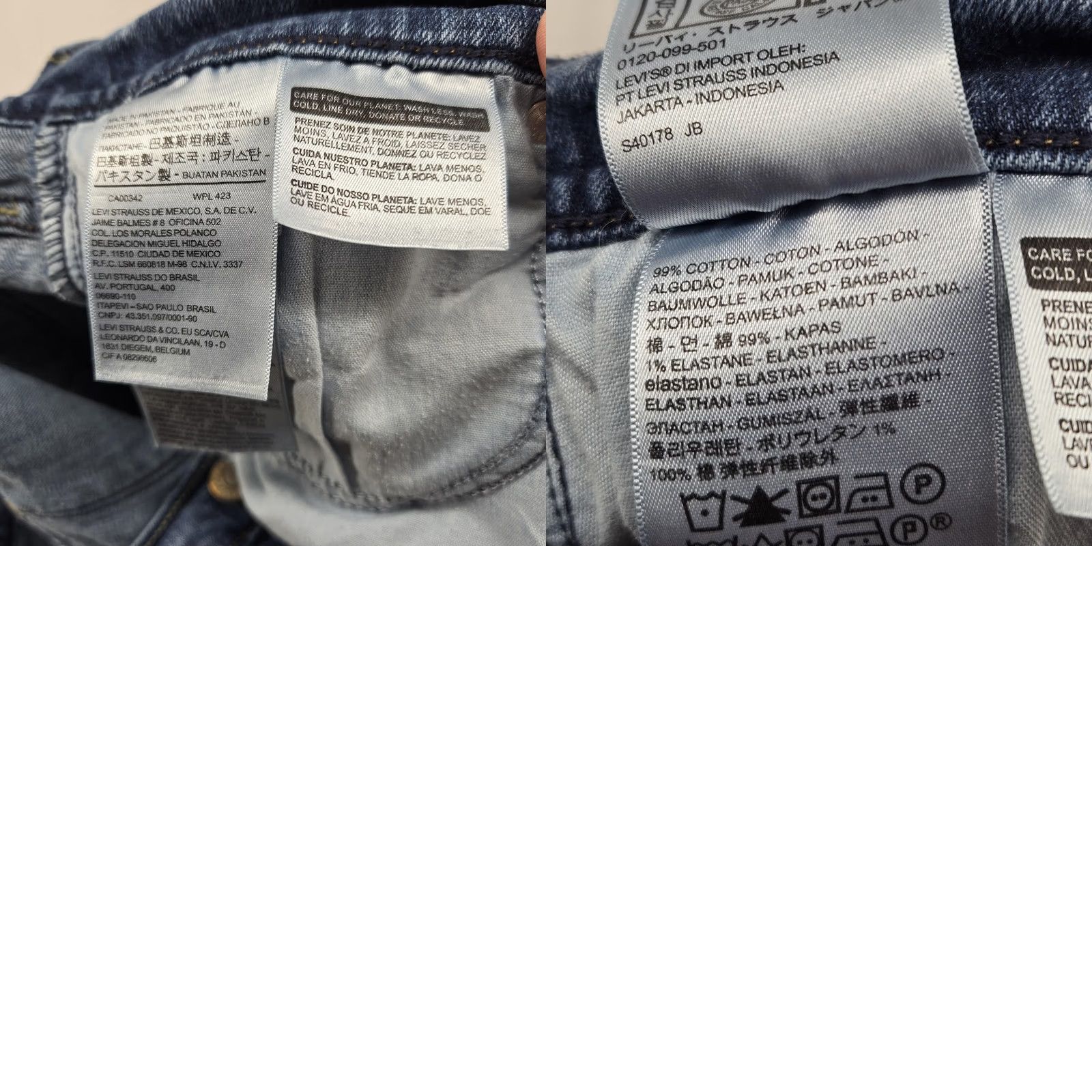Levi's VINTAGE? No. Levi's 515 Straight Jeans Womens 12L W31 L34 Dark Wash Stretch Denim Mid Rise Size 34" / US 12 / IT 48 - 9 Thumbnail