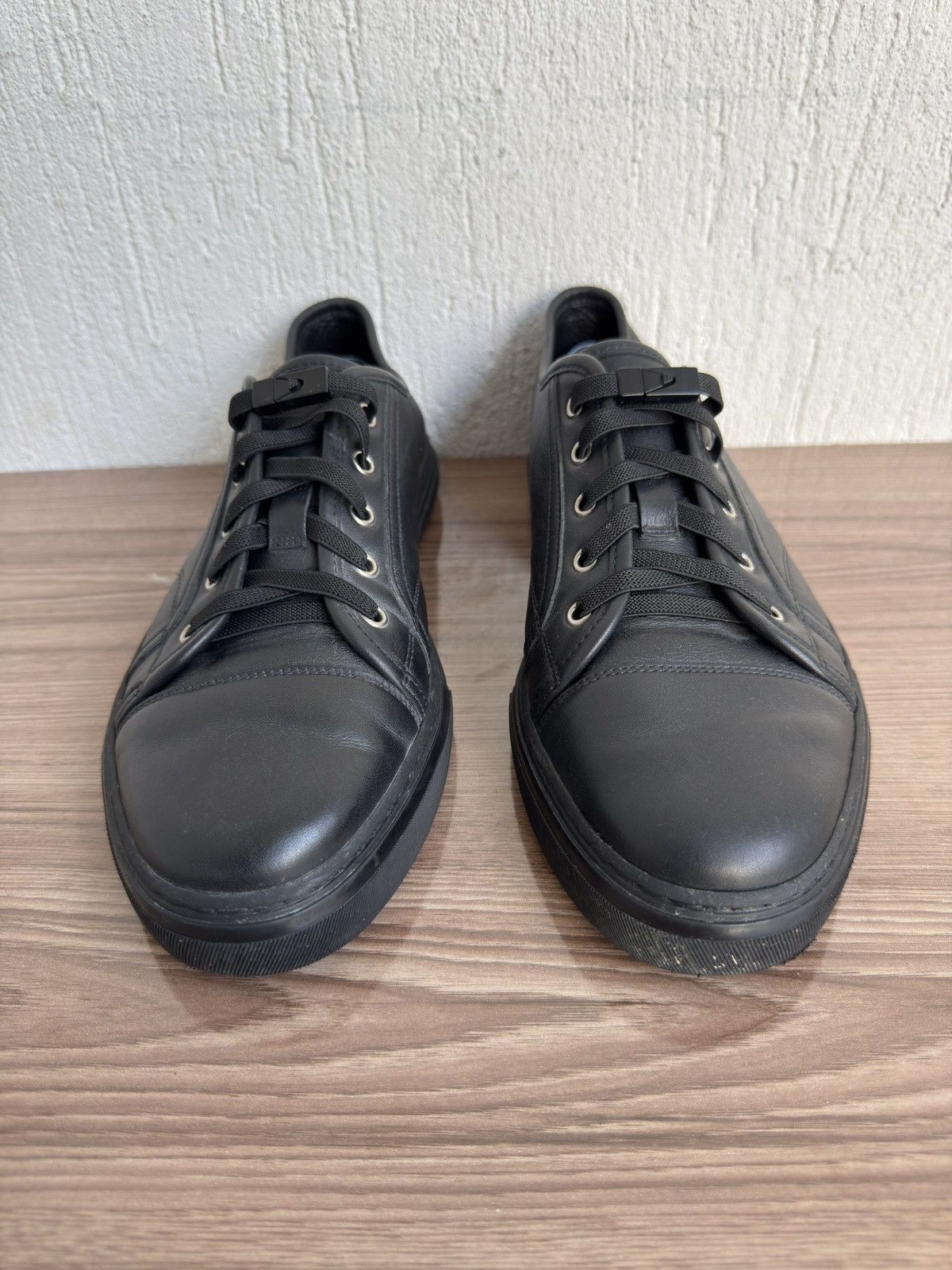 Gucci Lace up leather sneakers Size US 10 / EU 43 - 4 Thumbnail