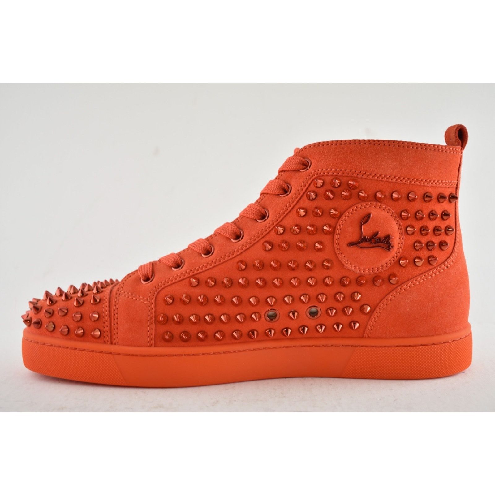 Christian Louboutin Christian Louboutin Louis Flat Spike Tomate Red Orange High Size US 11 / EU 44 - 8 Thumbnail