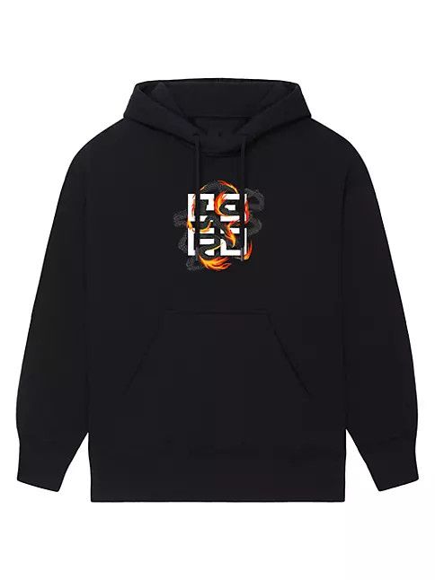 Givenchy Givenchy Shark Tooth Hoodie Mens M Black Cuban Fit fw17 Grailed