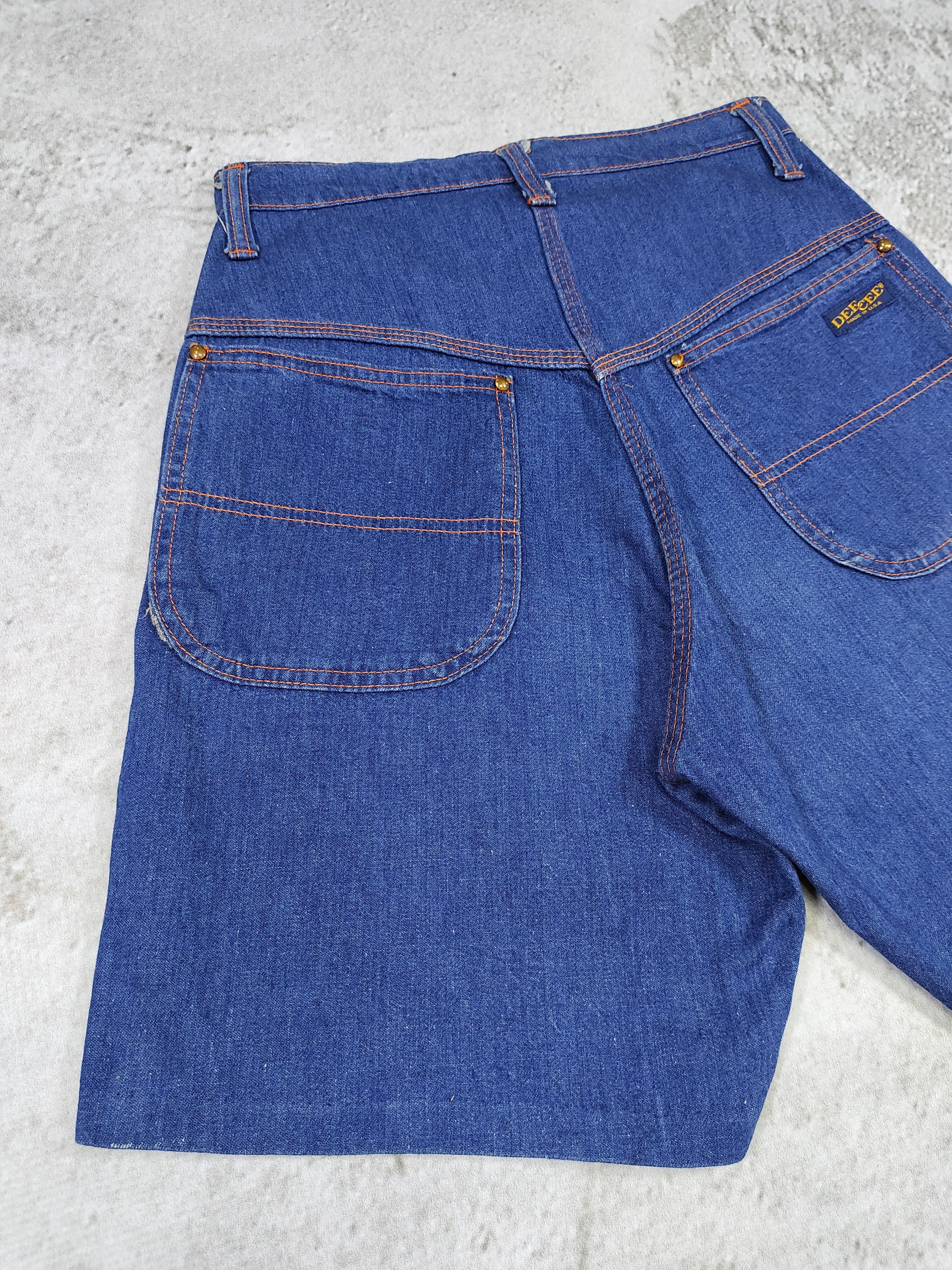 Vintage 60s DEE CEE🔥Classic American Carpenter Utility Denim Shorts Size US 28 / EU 44 - 4 Thumbnail