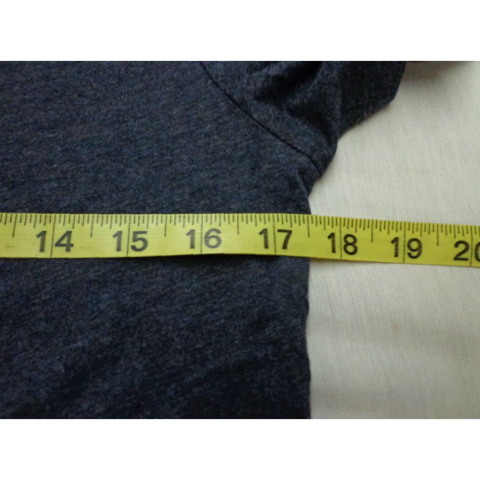 Eddie Bauer VINTAGE Eddie Bauer Womens Scoop Neck T-Shirt Regular Small Heather Midnight Navy Blue Cotton Blend Solid Short Sleeve Size S / US 4 / IT 40 - 6 Thumbnail