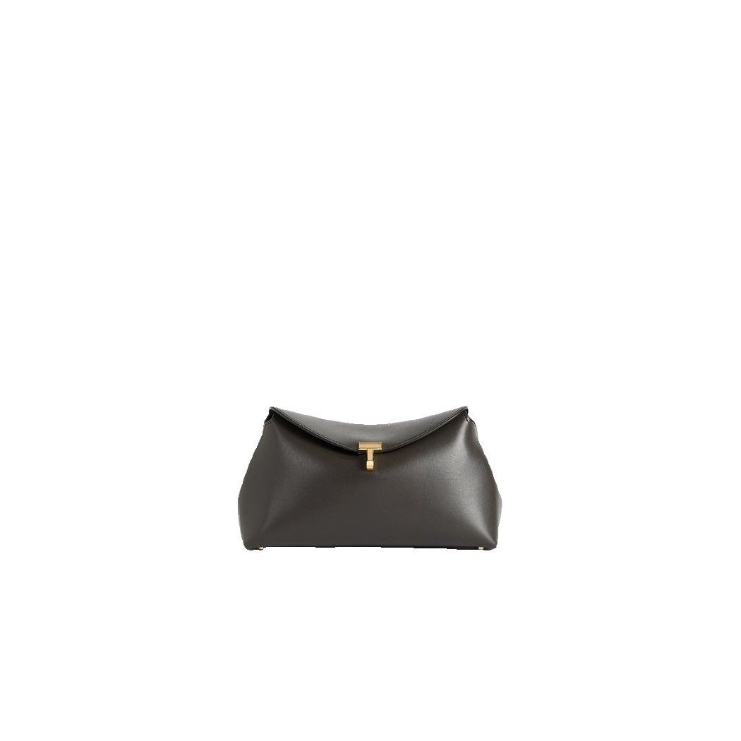 Toteme TOTEME Bark Brown Leather Belted Bucket Bag New Size ONE SIZE - 1 Thumbnail