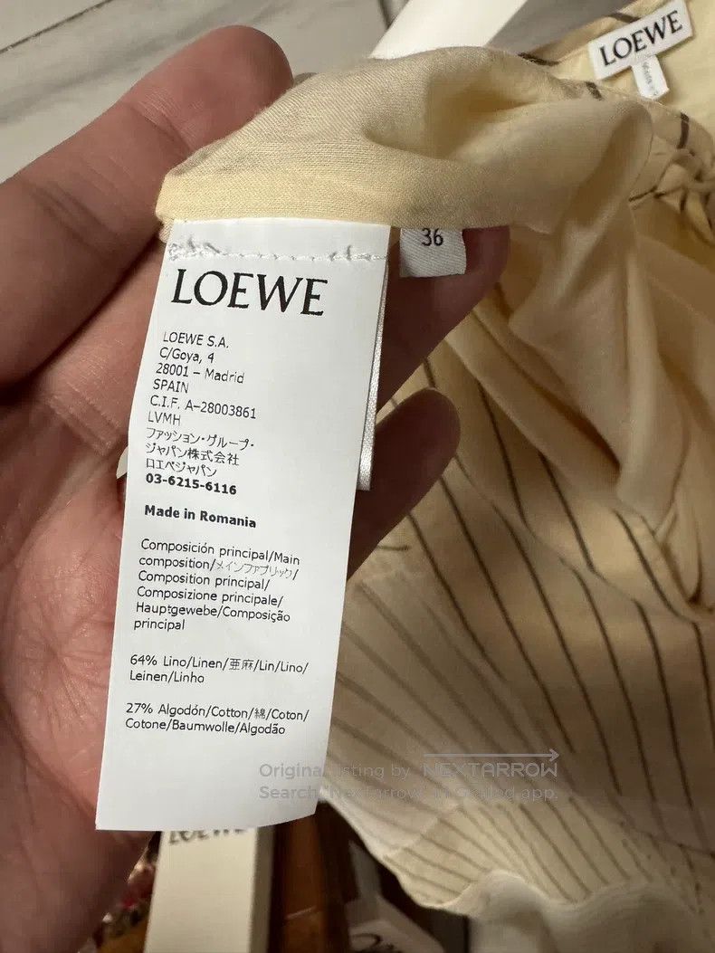 Loewe Loewe Asymmetrical Short Sleeve Dress with Small Logo on C Size XS / US 0-2 / IT 36-38 - 2 Thumbnail