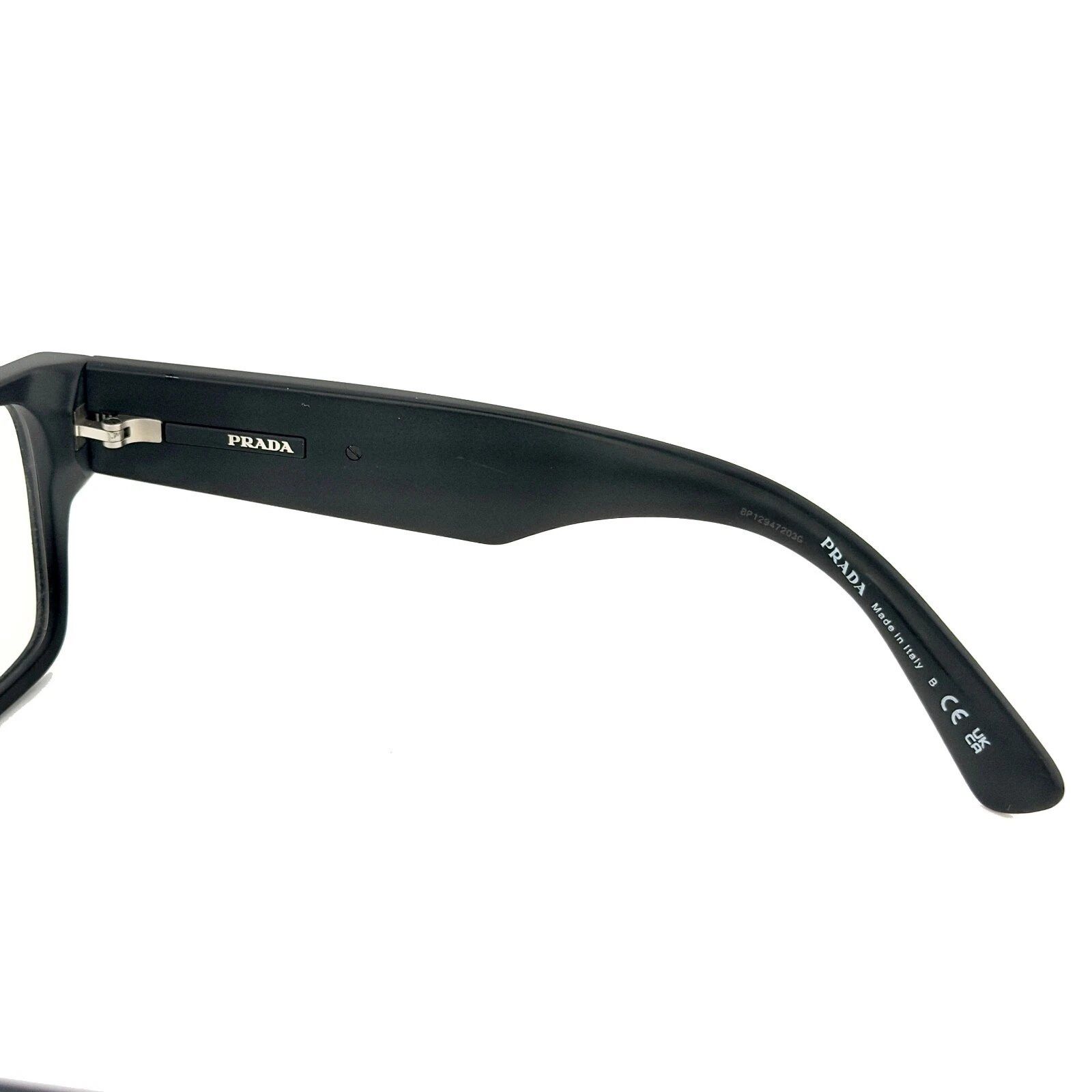 Prada PRADA SYMBOLE PRA08V Matte Black Logo Bold Eyeglass A08V A08 Size ONE SIZE - 6 Thumbnail