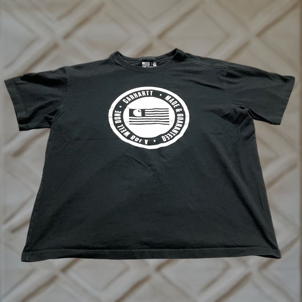 Carhartt VINTAGE? No. Carhartt Relaxed Fit Graphic T-Shirt Women XL Black Crew Neck Cotton Tee Size XL / US 12-14 / IT 48-50 - 1 Thumbnail