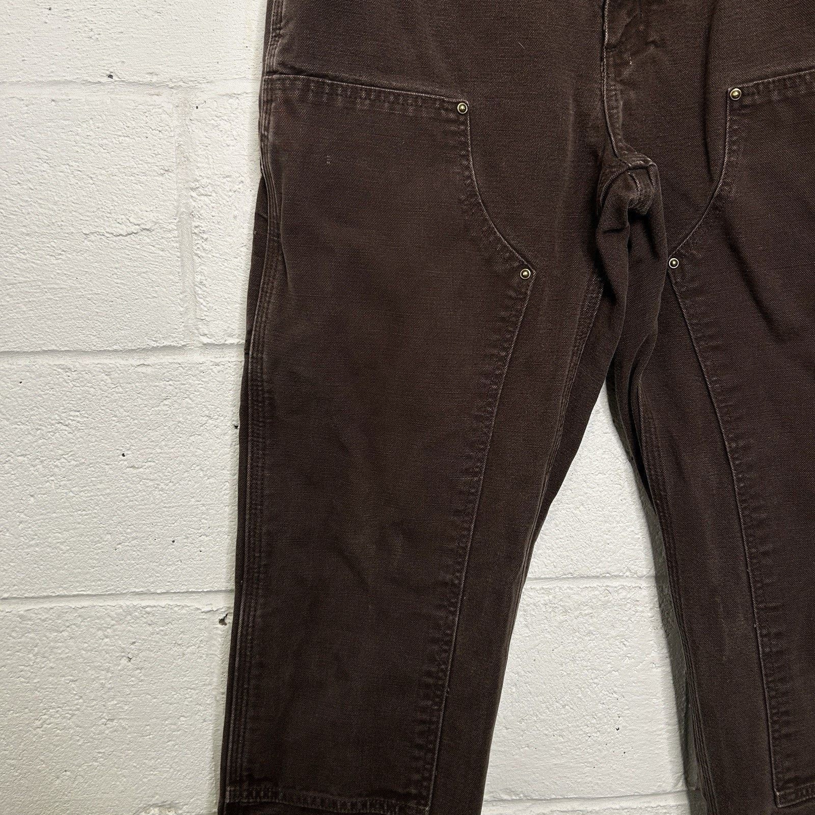 Carhartt Vintage Carhartt DoubleKnee Dungaree Pants “Dark Brown” Size US 32 / EU 48 - 5 Thumbnail