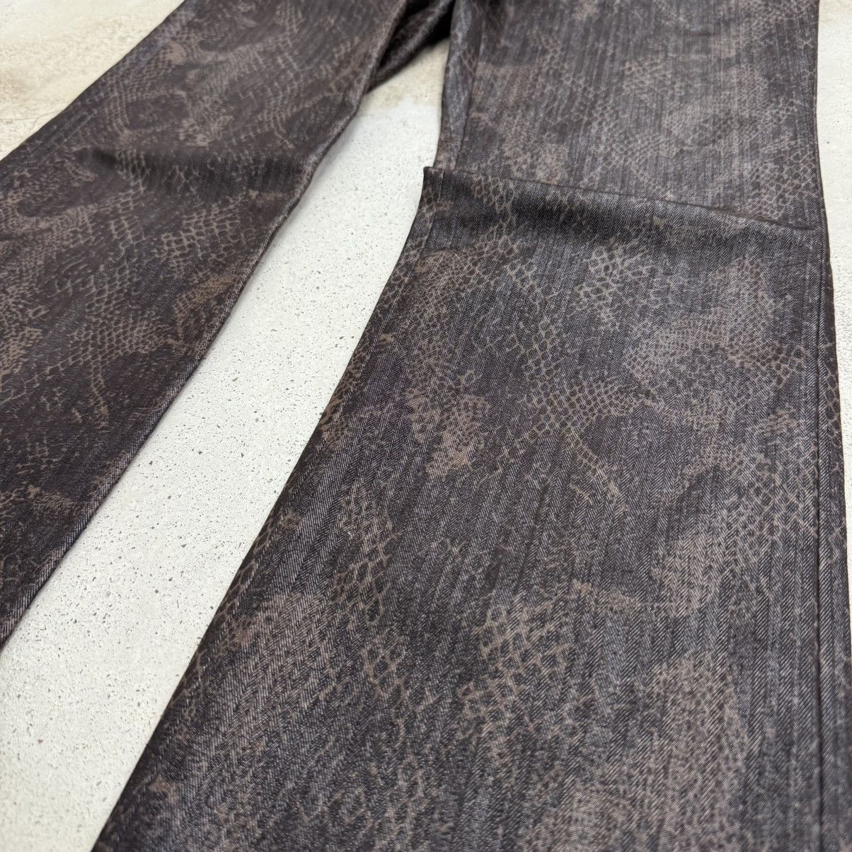 semanticdesign Wide Flare Y2K Semantic Design Snakeskin Tornado Style Pants Size US 30 / EU 46 - 6 Thumbnail