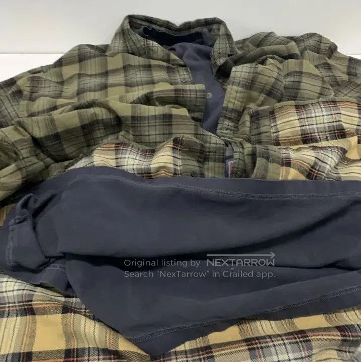 Balenciaga Balenciaga Green Checkered Long Sleeve Shirt. Size US M / EU 48-50 / 2 - 8 Thumbnail