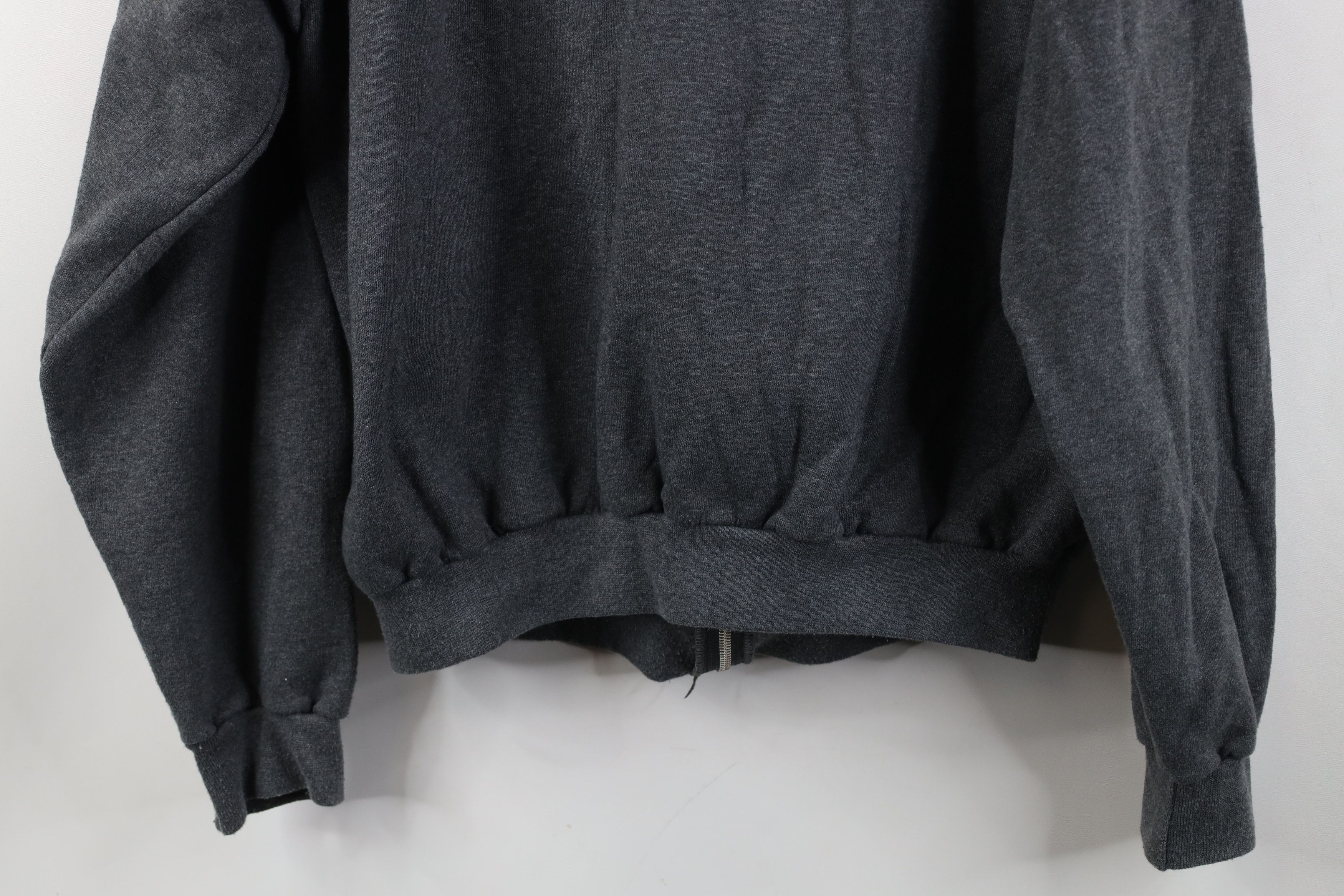 Vintage Vintage 90s Y2K Streetwear Full Zip Hoodie Sweatshirt Gray Size US M / EU 48-50 / 2 - 12 Thumbnail