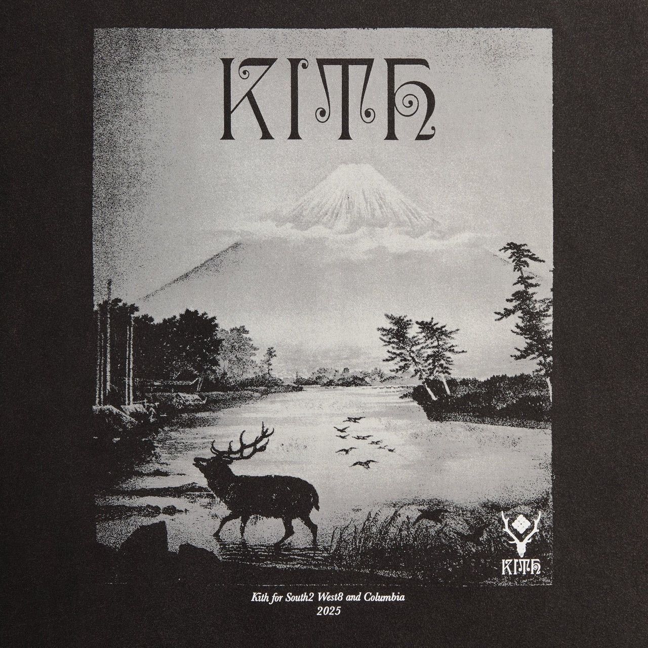 Columbia × Kith South2 West8 Mt. Fuji Elk Landscape Vintage Tee Monochrome Size US L / EU 52-54 / 3 - 1 Thumbnail