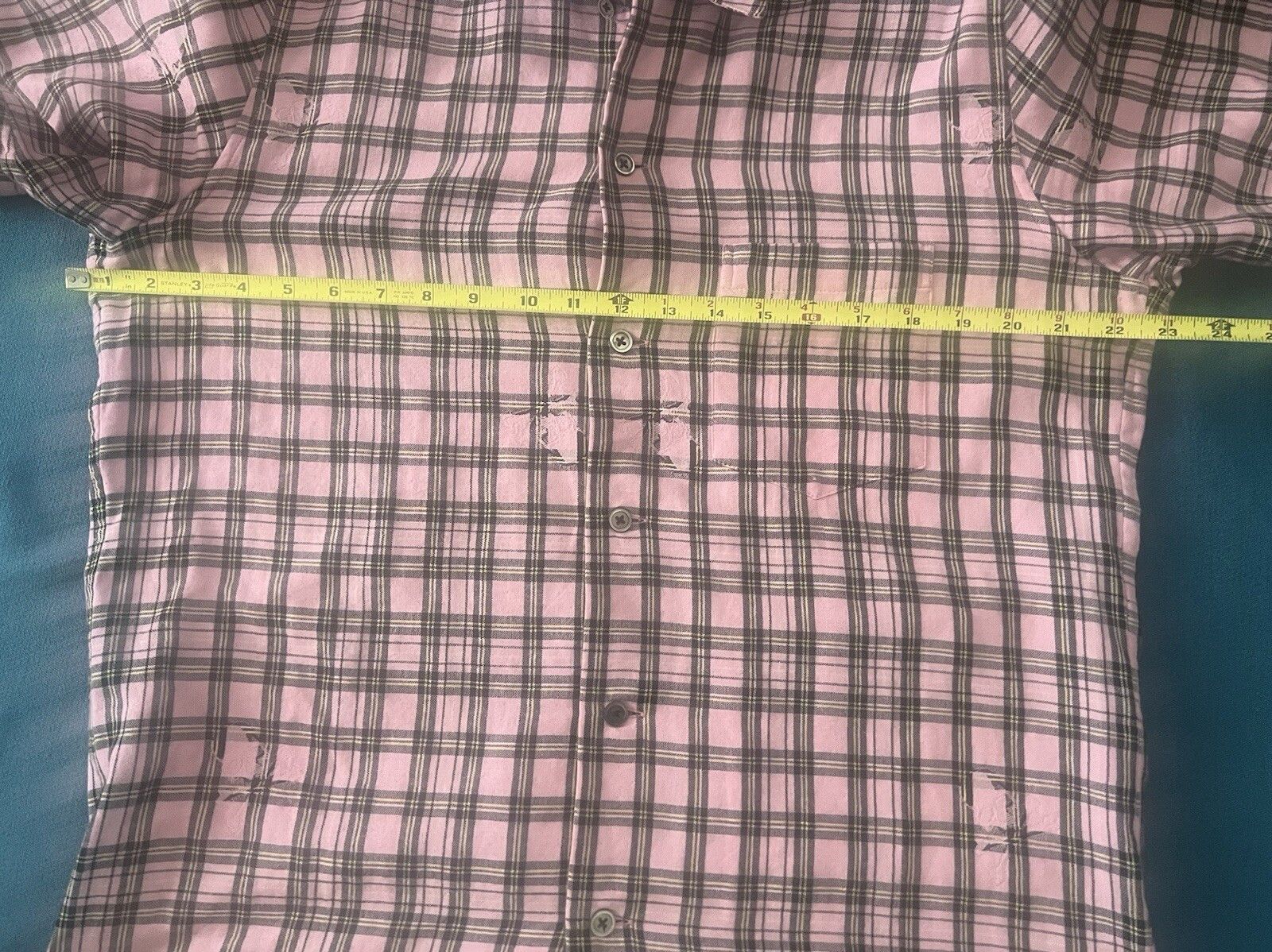 Mastermind Japan Dreaming Skull Short Sleeve Shirt Plaid Shirt Pink Size US L / EU 52-54 / 3 - 10 Thumbnail