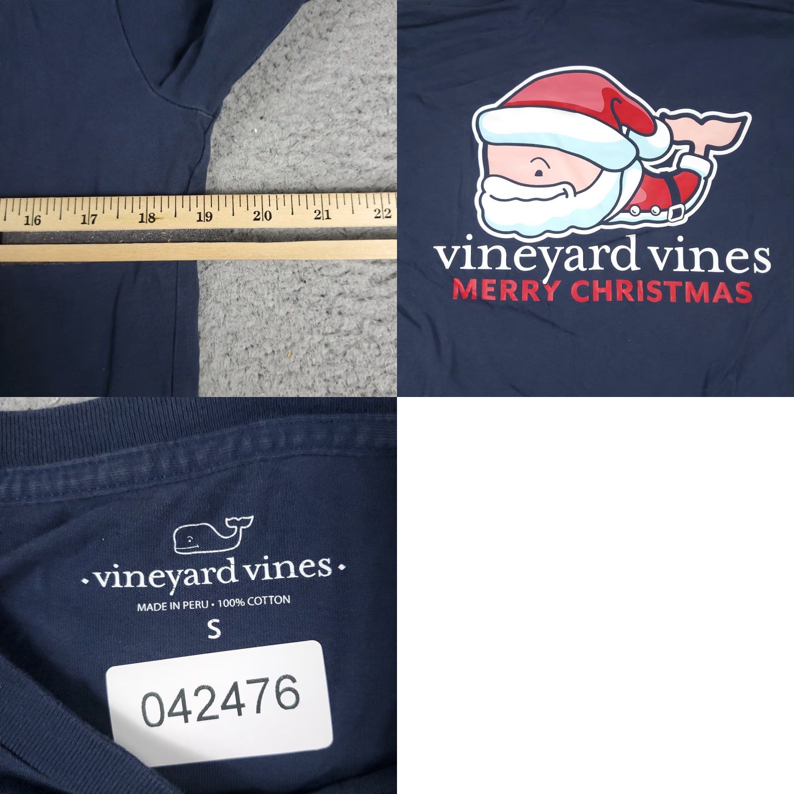 Vineyard Vines Vineyard Vines T Shirt Mens Small Blue Whale Casual Long Sleeve Size US S / EU 44-46 / 1 - 8 Thumbnail