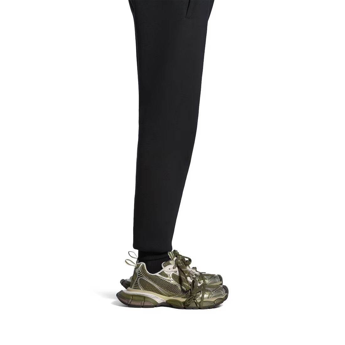 Balenciaga o1srvl11e0325 3XL Sneaker in Dark Green/Light Beige Size US 10 / EU 43 - 9 Thumbnail
