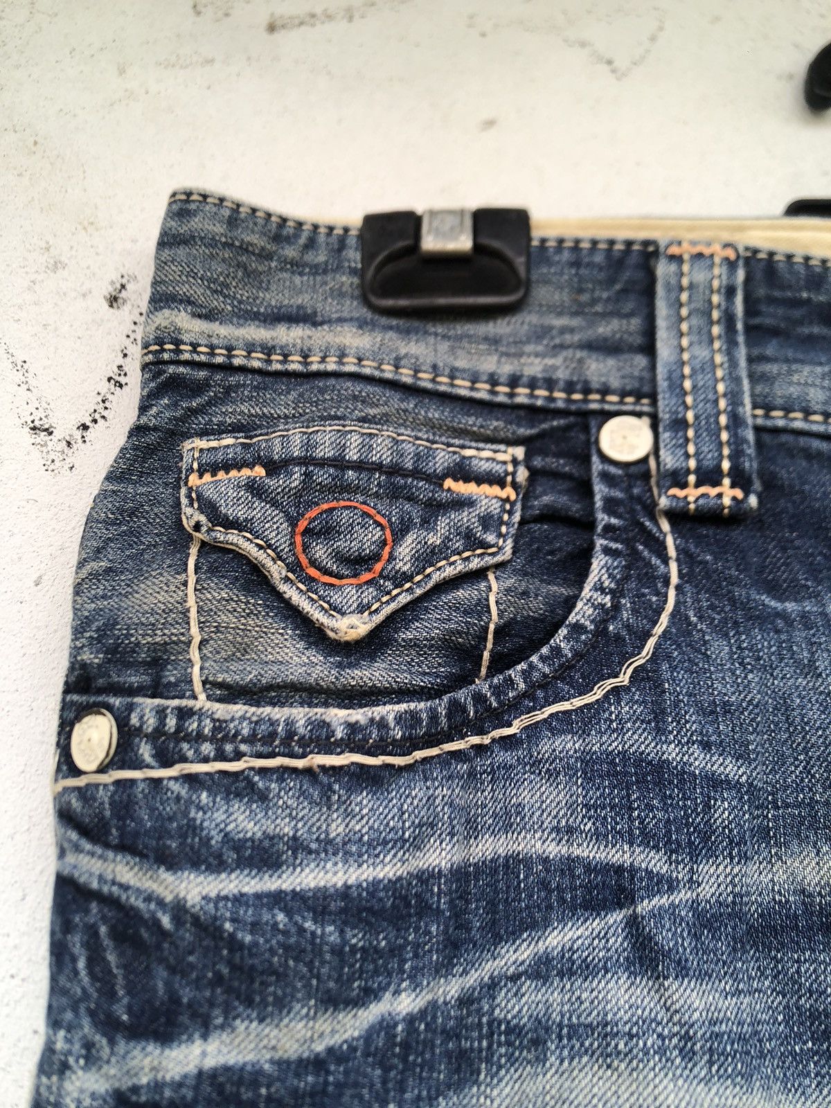 Edwin × Japanese Brand 🔥EDWIN BLUE TRIP BOOTCUT DENIM JEANS Size US 31 - 3 Thumbnail