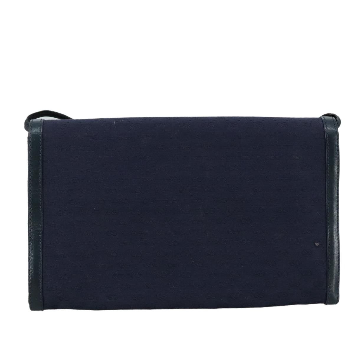 Gucci GUCCI Micro GG Canvas Shoulder Bag Navy Size ONE SIZE - 3 Thumbnail