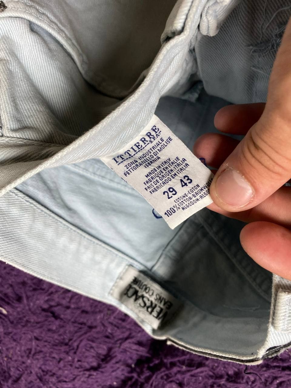 Versace Jeans Couture Vintage Versace Jeans Couture Classic Denim Jeans Size 29 Size 29" - 3 Thumbnail