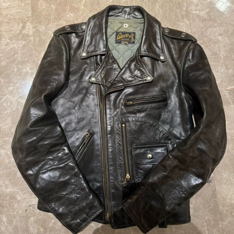 The Real McCoy's The Real McCoys Sise36 Buco Horsehide Zip-Up Leather Jacket Size US M / EU 48-50 / 2 - 1 Thumbnail