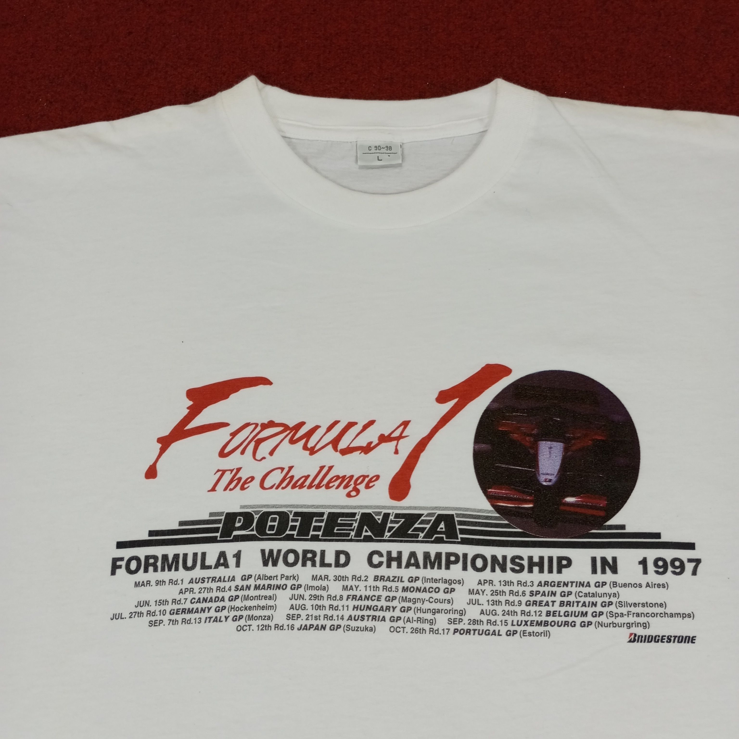 Vintage Potenza Formula 1 The Challenge World Championship Tshirt Size US L / EU 52-54 / 3 - 2 Thumbnail
