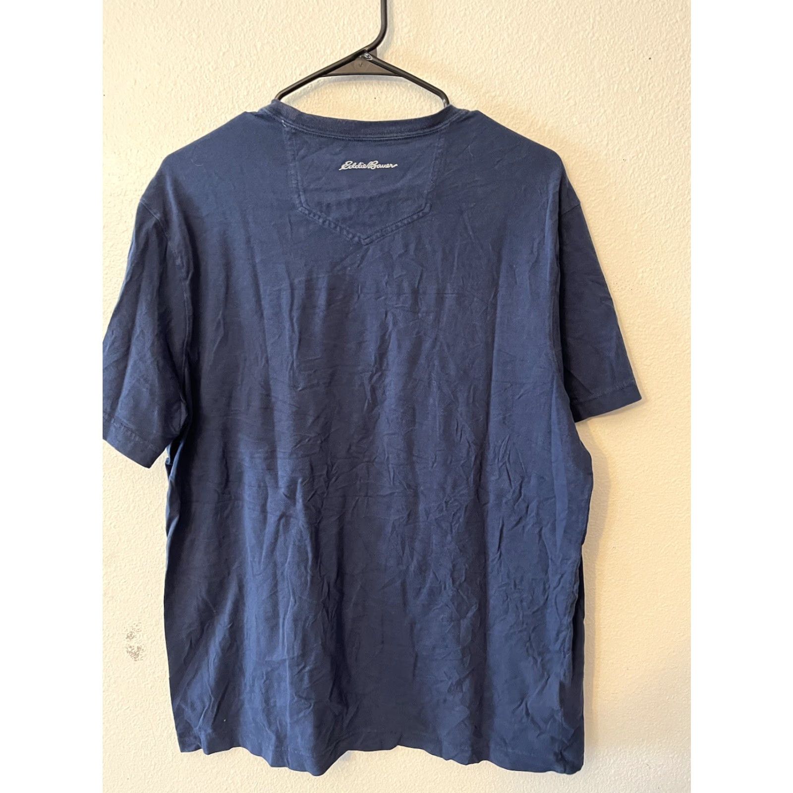 Eddie Bauer Eddie Bauer Mens T-Shirt Active Short Sleeve Crew Neck Blue L Performance Outdoor Core Outdoors Breathable Moisture Wicking Regular Fit Size US L / EU 52-54 / 3 - 2 Thumbnail