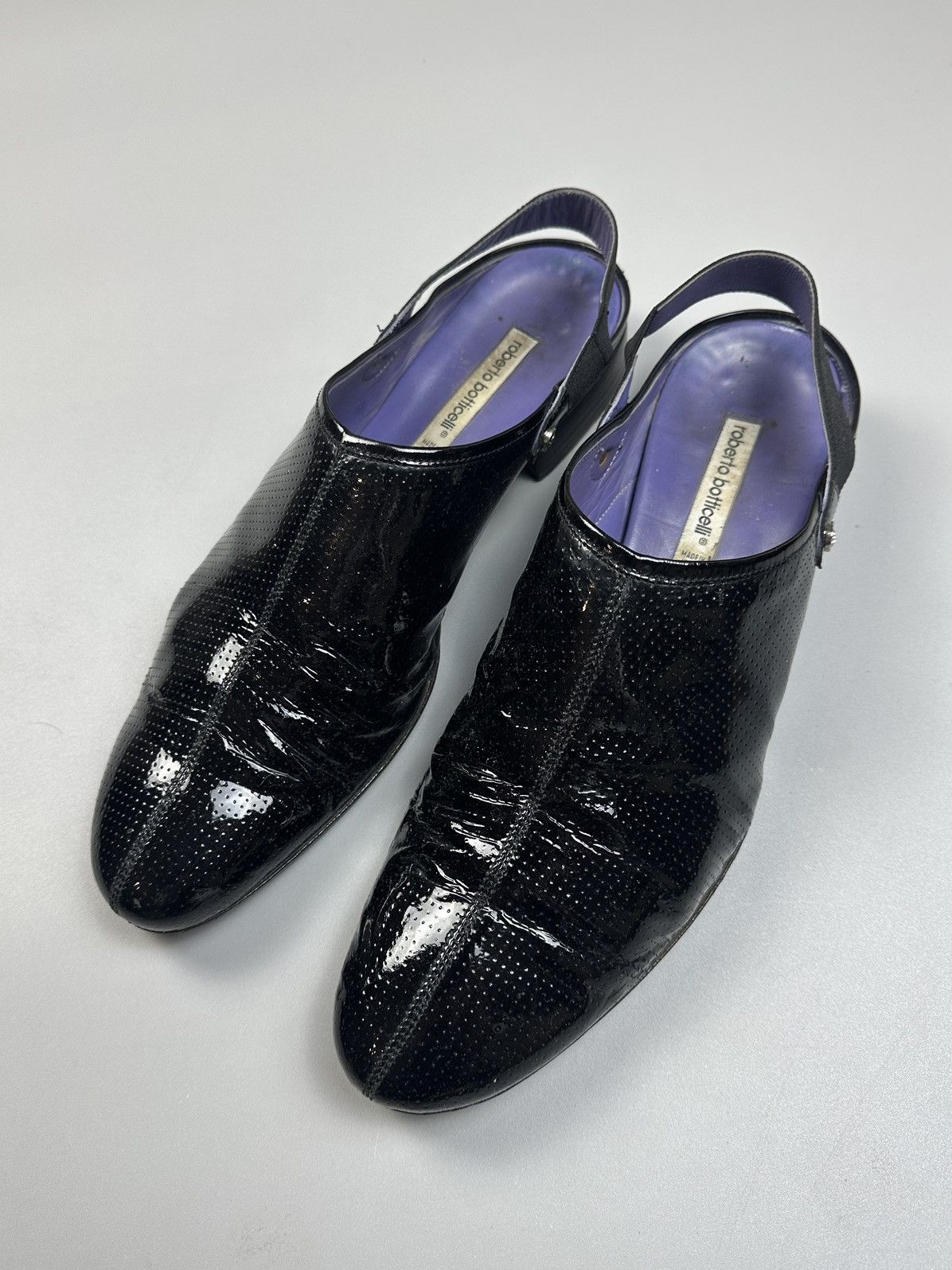 Roberto Botticelli Roberto Botticelli Vintage perforated leather shoes Size US 11.5 / EU 44-45 - 4 Thumbnail