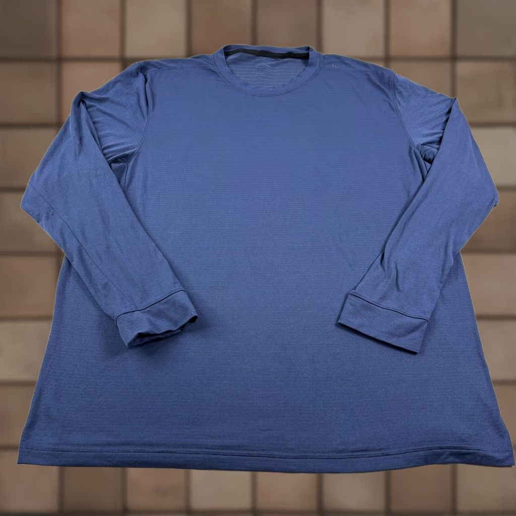 Lululemon Lululemon Drysense Shirt Mens XL Blue Long Sleeve Gym Performance Athleisure Shirt Size US XL / EU 56 / 4 - 1 Thumbnail