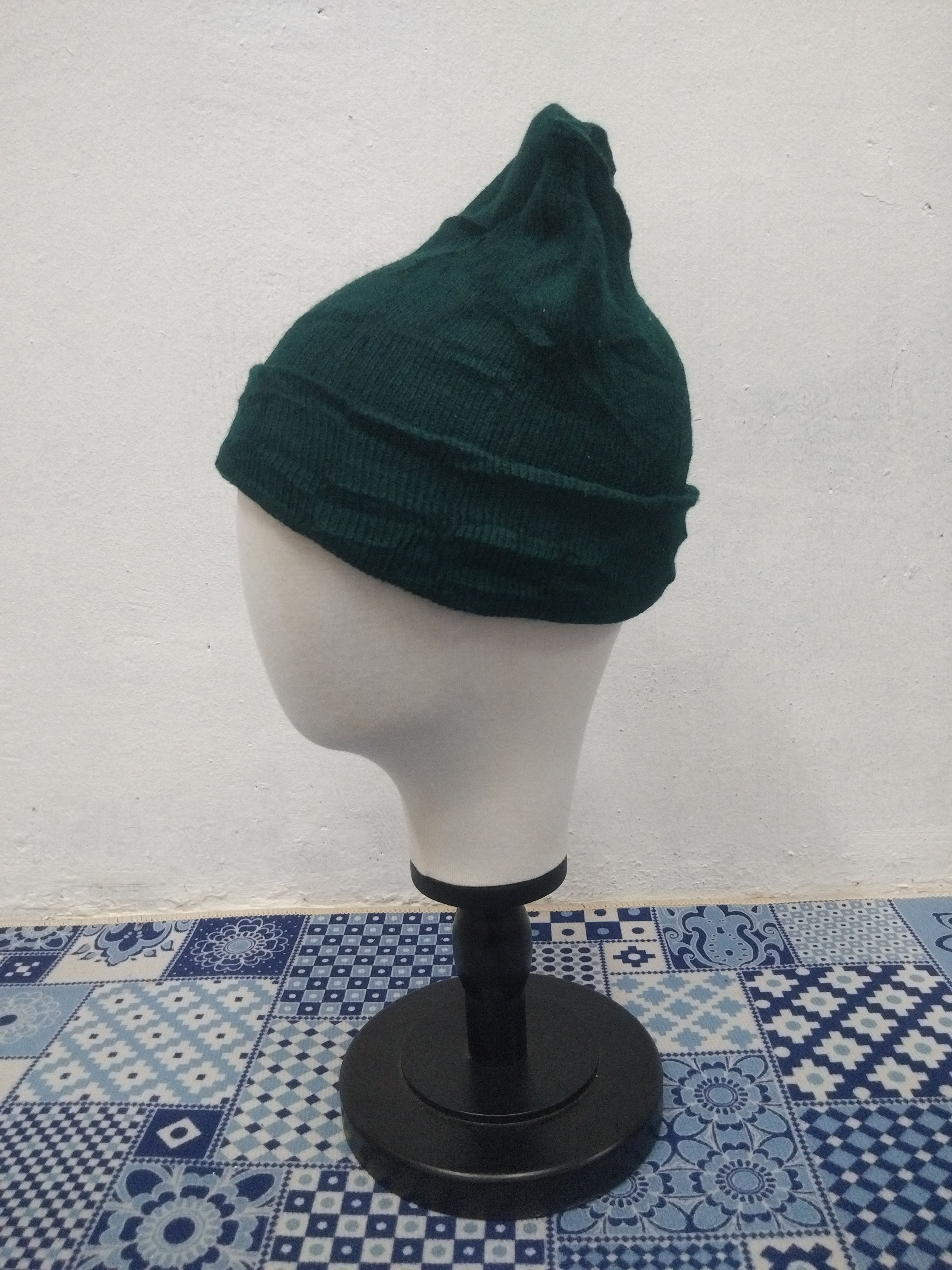 Japanese Brand 💥Unbranded green colour beanie Size ONE SIZE - 2 Thumbnail