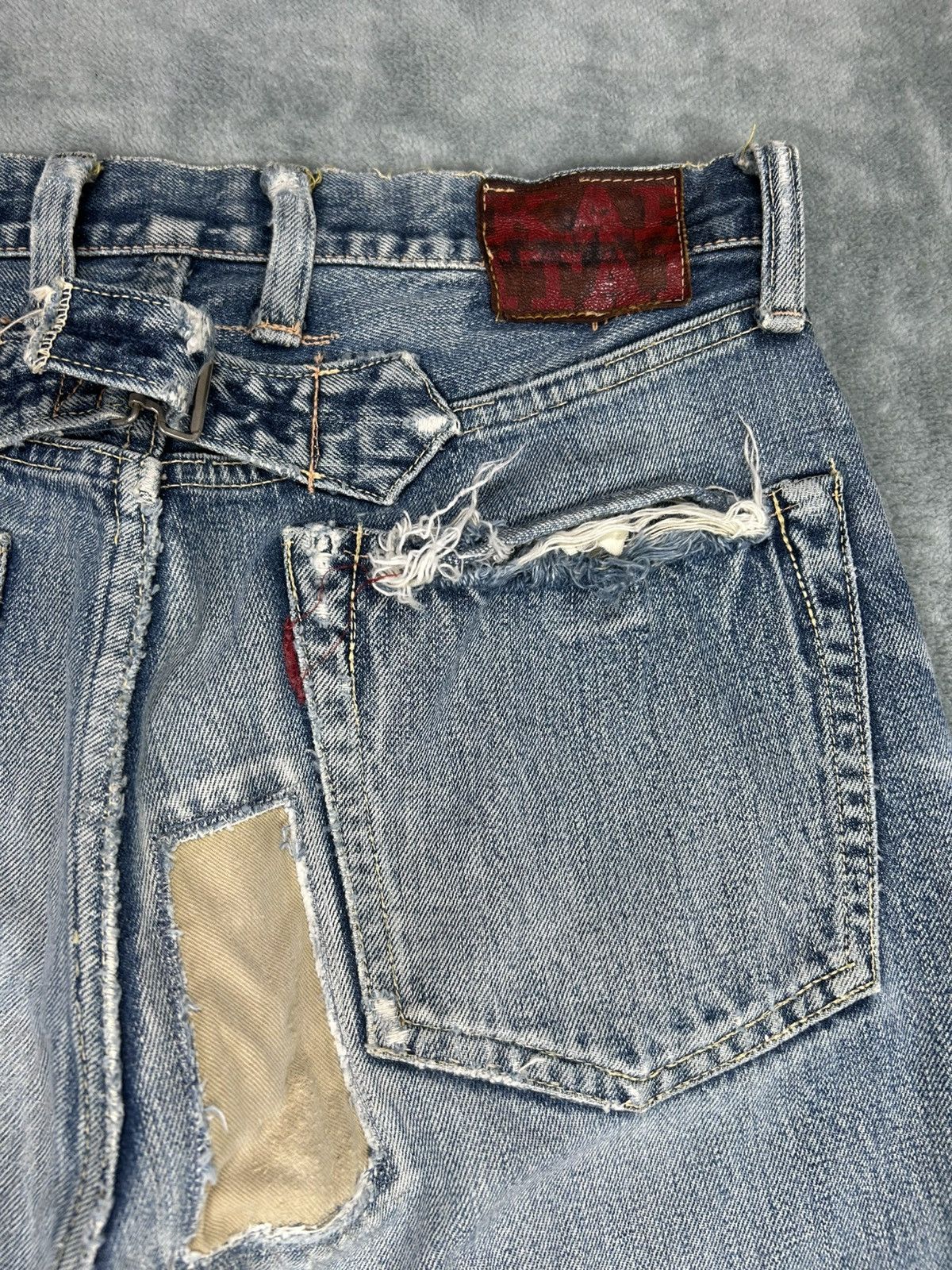 Kapital Kapital Boro Distressed Patchwork Denim Jeans Size US 30 / EU 46 - 16 Thumbnail