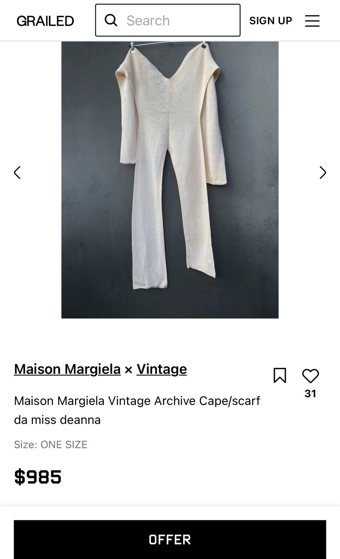 Maison Margiela Maison Margiela 90S Scarf/Vest Size FREE Size ONE SIZE - 7 Thumbnail