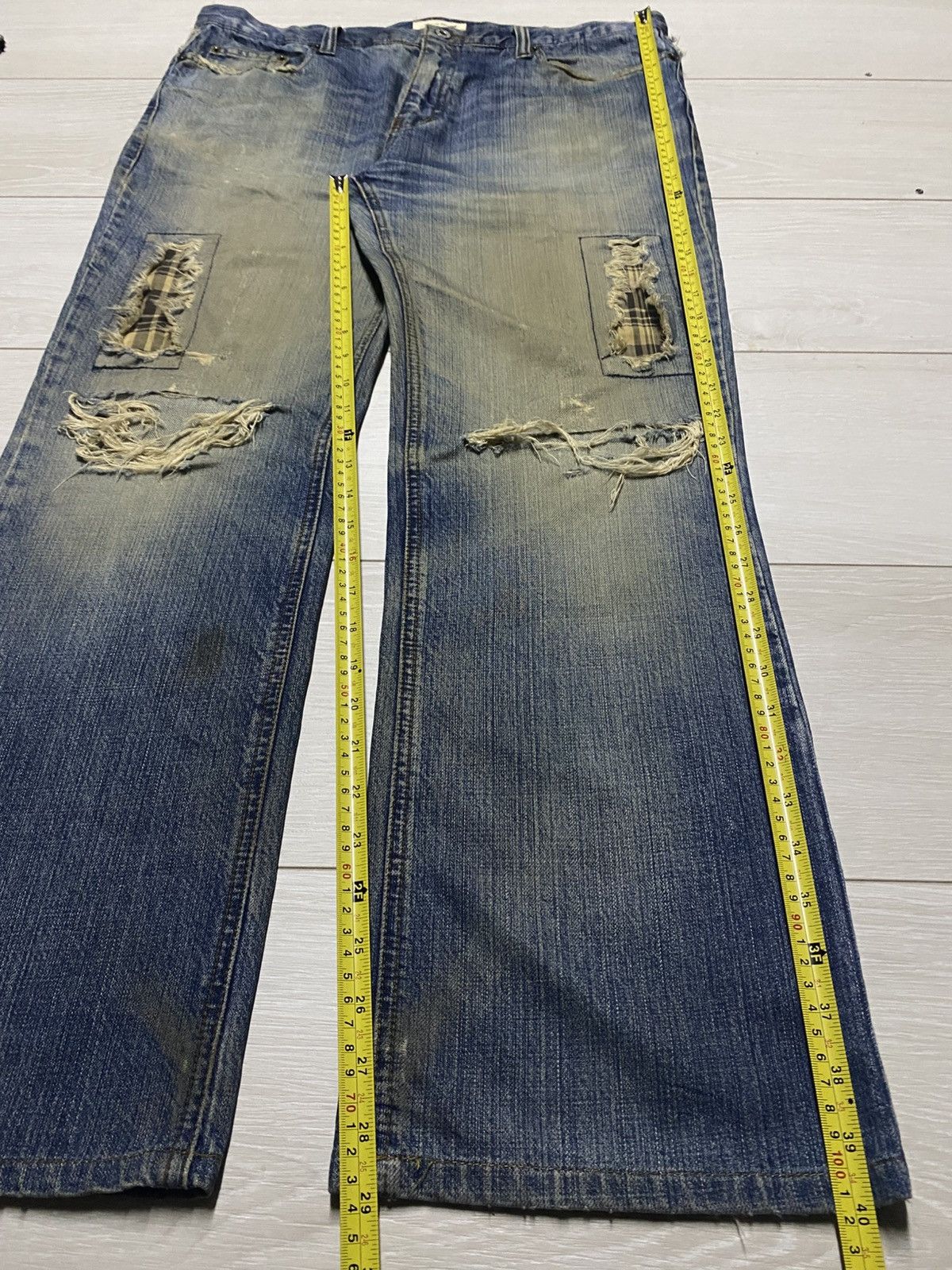 Japanese Brand Vintage Japanese Brand Beach Sound Distressed Baggy Jeans Size US 36 / EU 52 - 14 Thumbnail