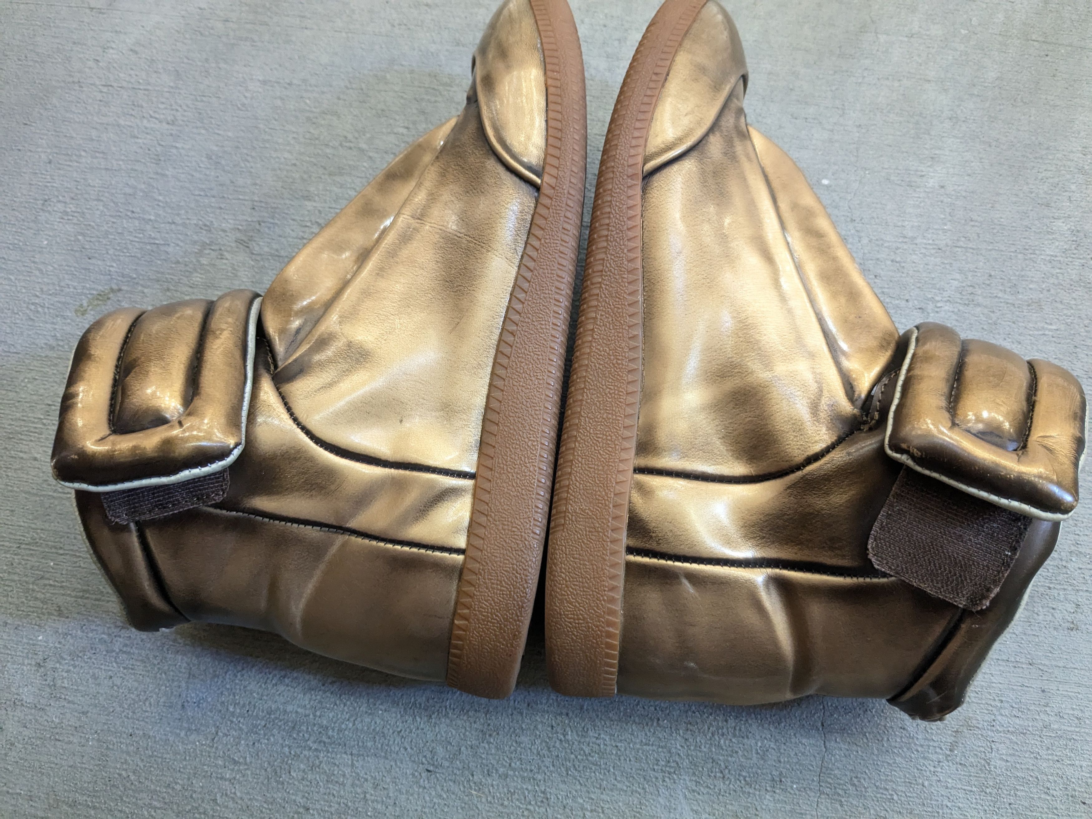 Maison Margiela Maison Margiela Future Gold 10 43 High Tops Leather Gum Size US 10 / EU 43 - 13 Thumbnail