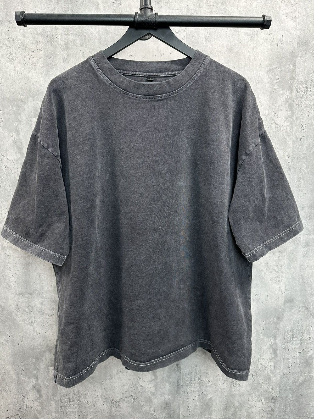 Vintage Washed Black Heavyweight Tshirt Boxy Fit Size US L / EU 52-54 / 3 - 1 Thumbnail