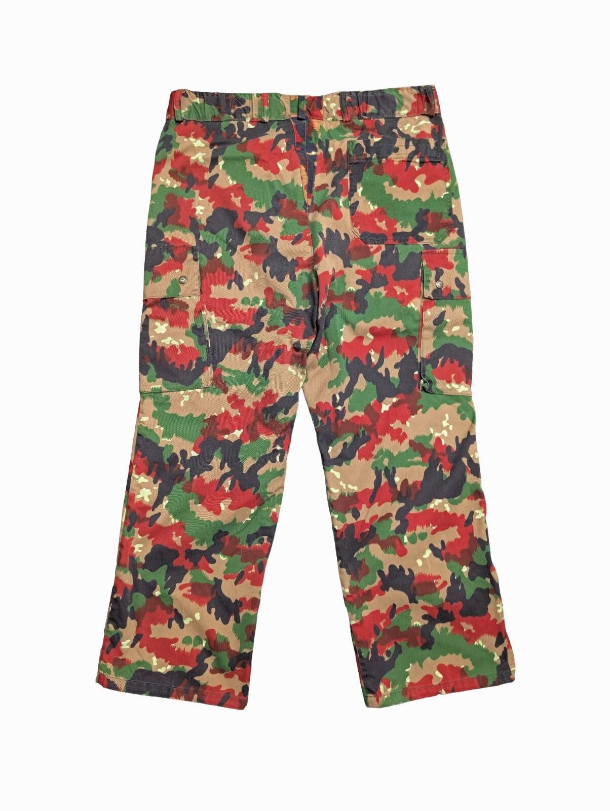 The Unbranded Brand Swiss M83 Alpenflage "Pizza Camo" Field Trousers - 37x30 Size US 36 / EU 52 - 2 Thumbnail