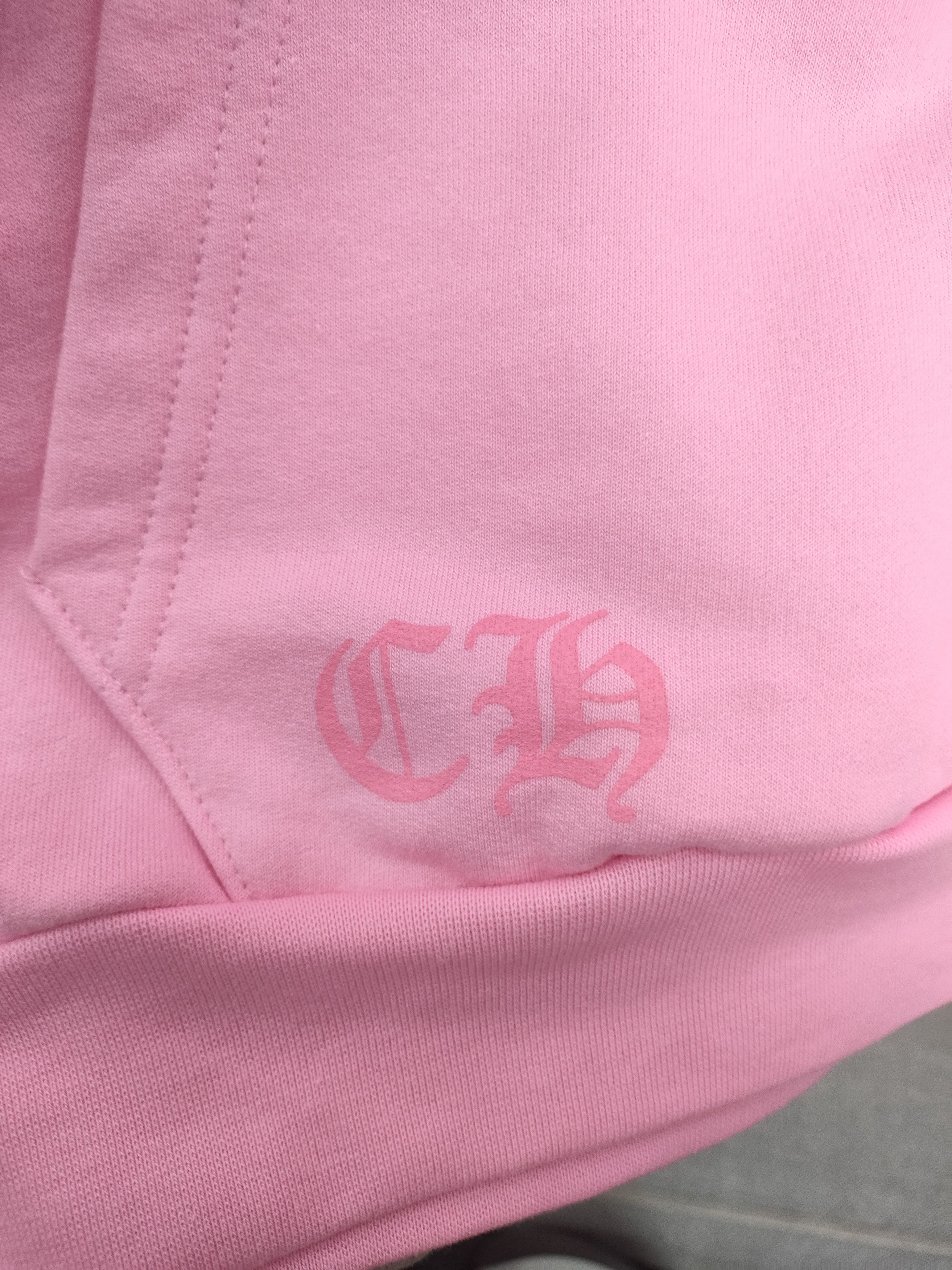 Chrome Hearts Chrome Hearts USA Script Logo Pink Pullover Hoodie Size L / US 10 / IT 46 - 5 Thumbnail