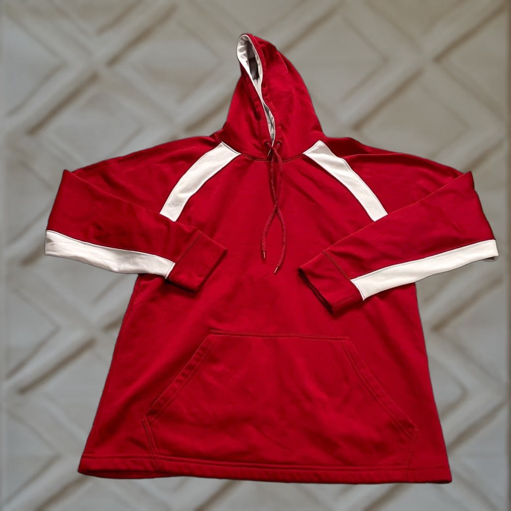 Augusta Sportswear Augusta Hoodie Unisex Adults M Red Pullover Fleece Logo Pockets Hooded Sweatshirt Size US M / EU 48-50 / 2 - 1 Thumbnail