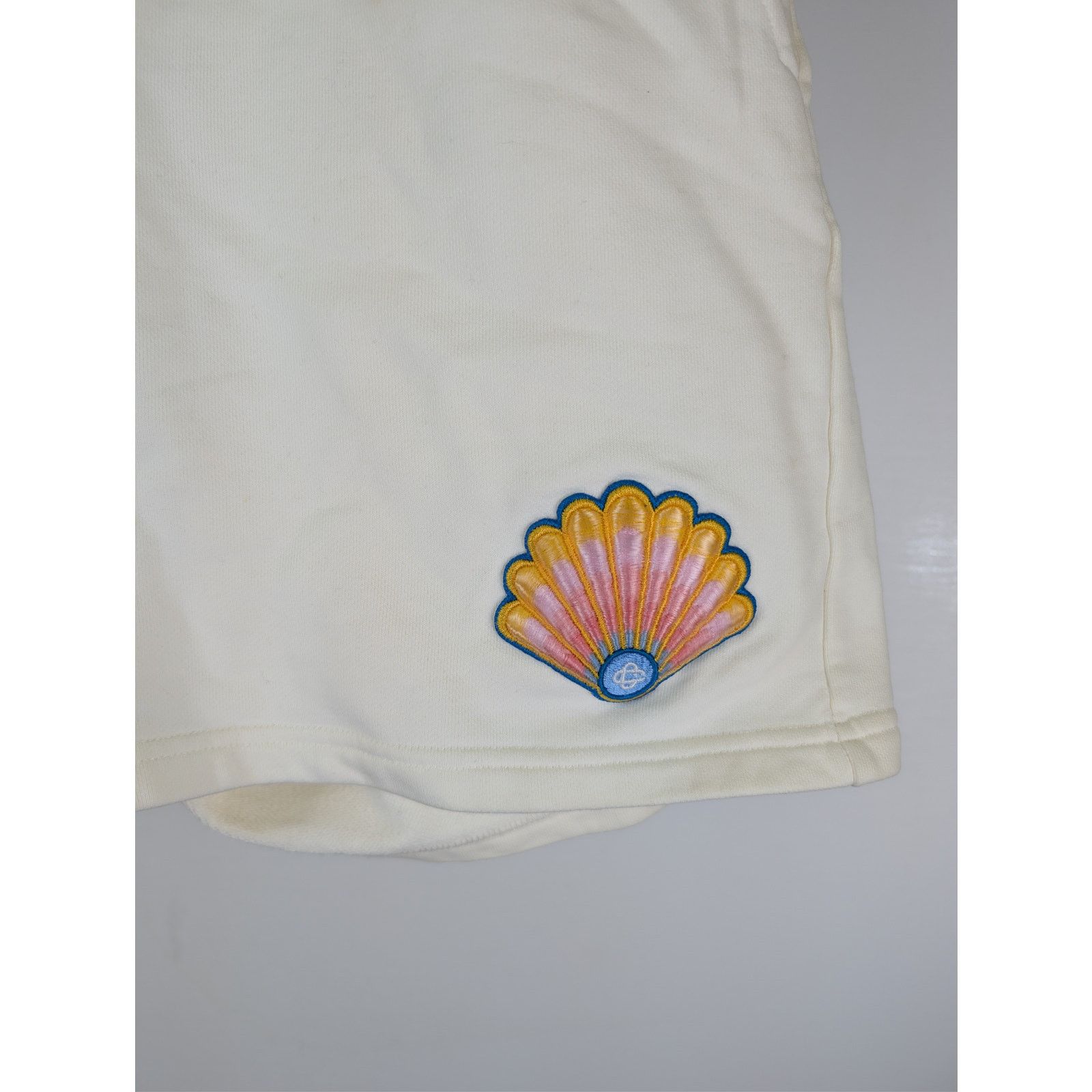 Casablanca o1rshd1 CC20 loopback Shell Patch Sweatshort Shorts in Ivory Size US 32 / EU 48 - 5 Thumbnail