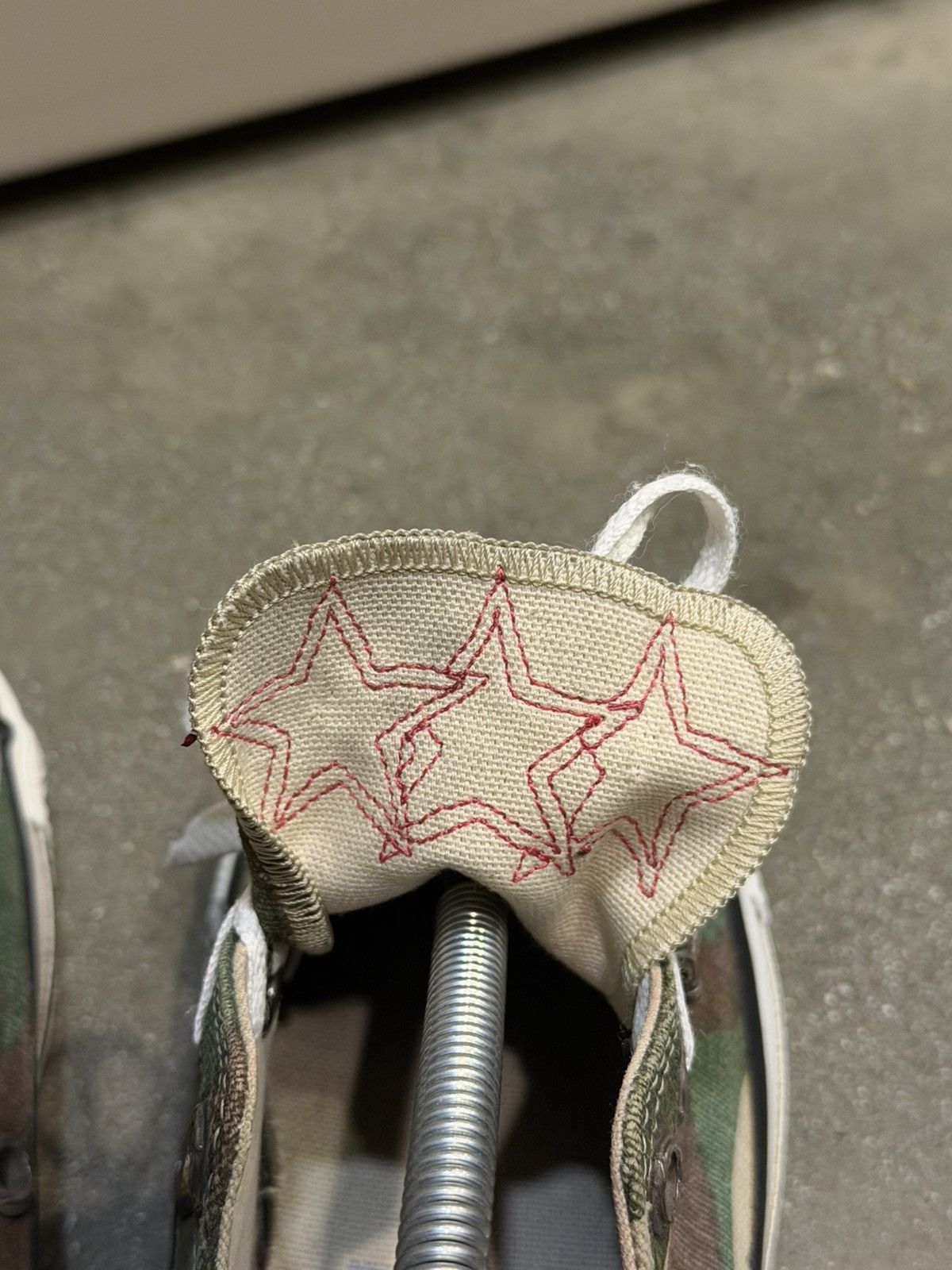 Chrome Hearts CH Star Patched Camo Canvas Converse Lowtop Sneakers 8 Size US 8.5 / EU 41-42 - 11 Thumbnail