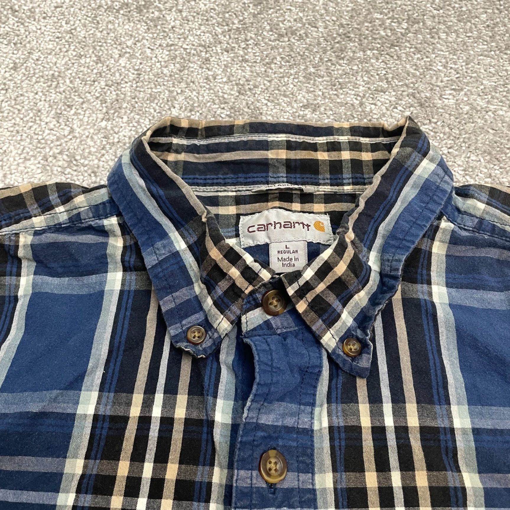 Carhartt Carhartt Relaxed Shirt Mens Large Multi Plaid Short Sleeve Casual Cotton Outdoor Size US L / EU 52-54 / 3 - 3 Thumbnail