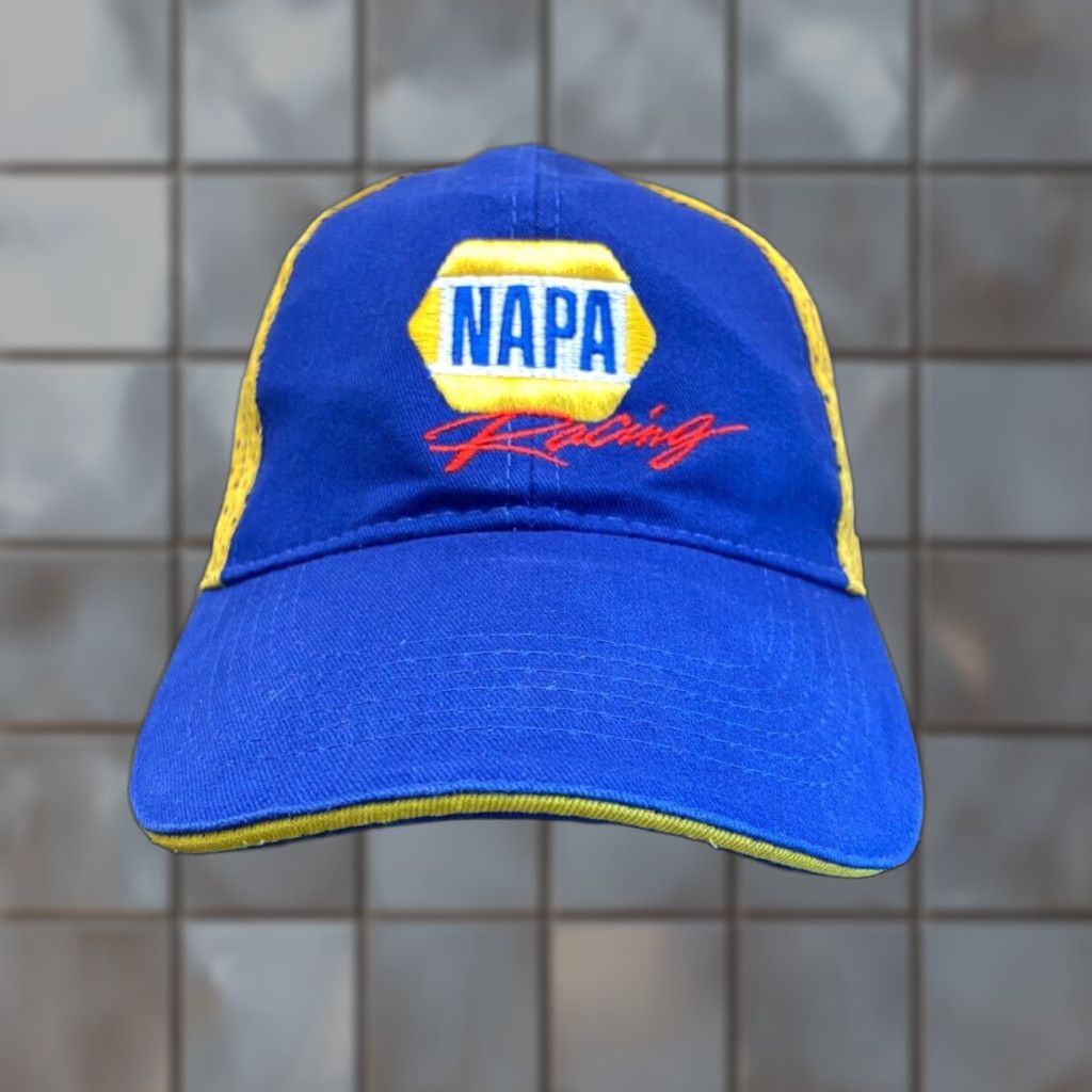 Vintage NAPA Racing Hat Mens One Size blue Indy Car Strapback Chase Elliott Adjustable Size ONE SIZE - 1 Thumbnail