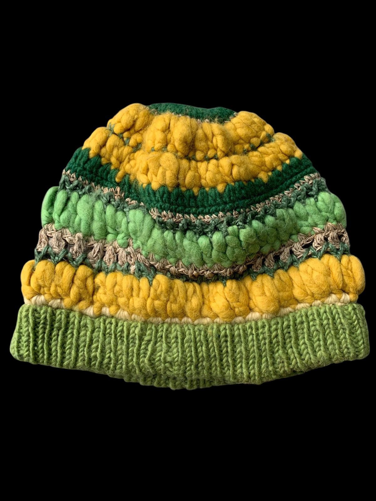 Japanese Brand × Kapital × Vintage Amina Crochet Knitting Beanie Hat By Handmade Japane Style Size ONE SIZE - 8 Thumbnail