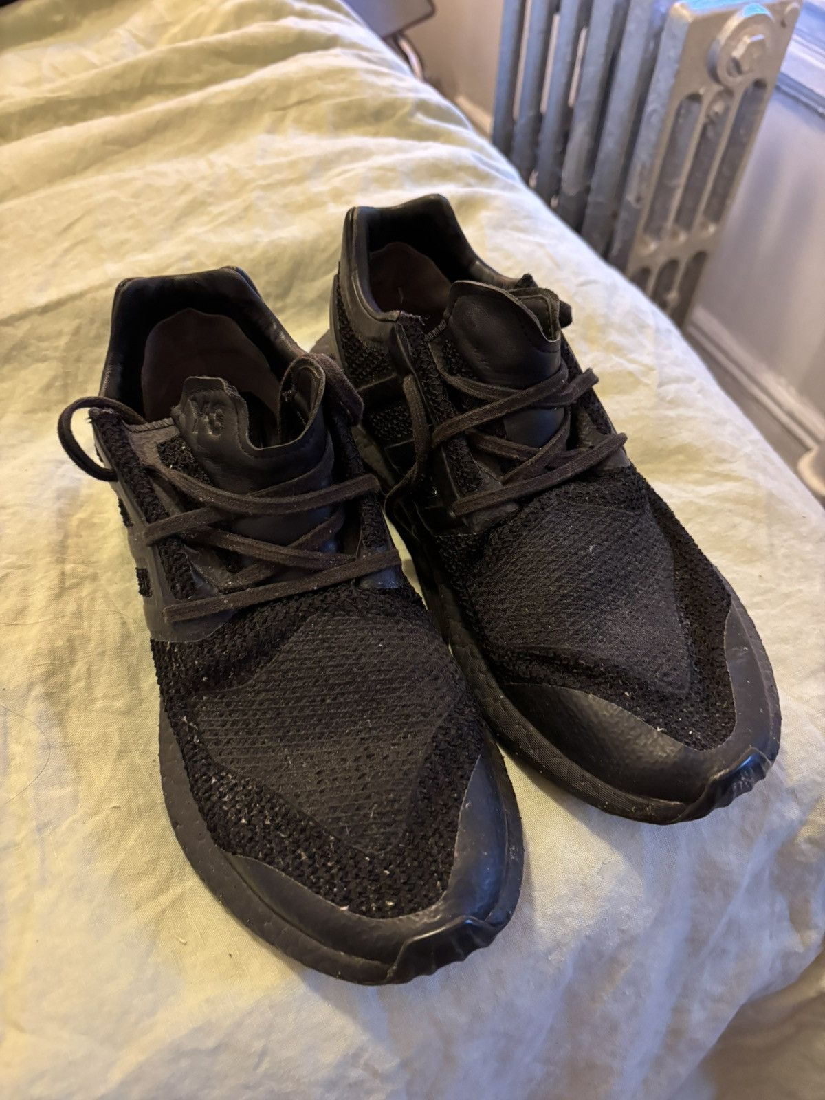 Adidas × Yohji Yamamoto Adidas x Y3 ZG Knit Triple Black Size US 11 / EU 44 - 1 Thumbnail