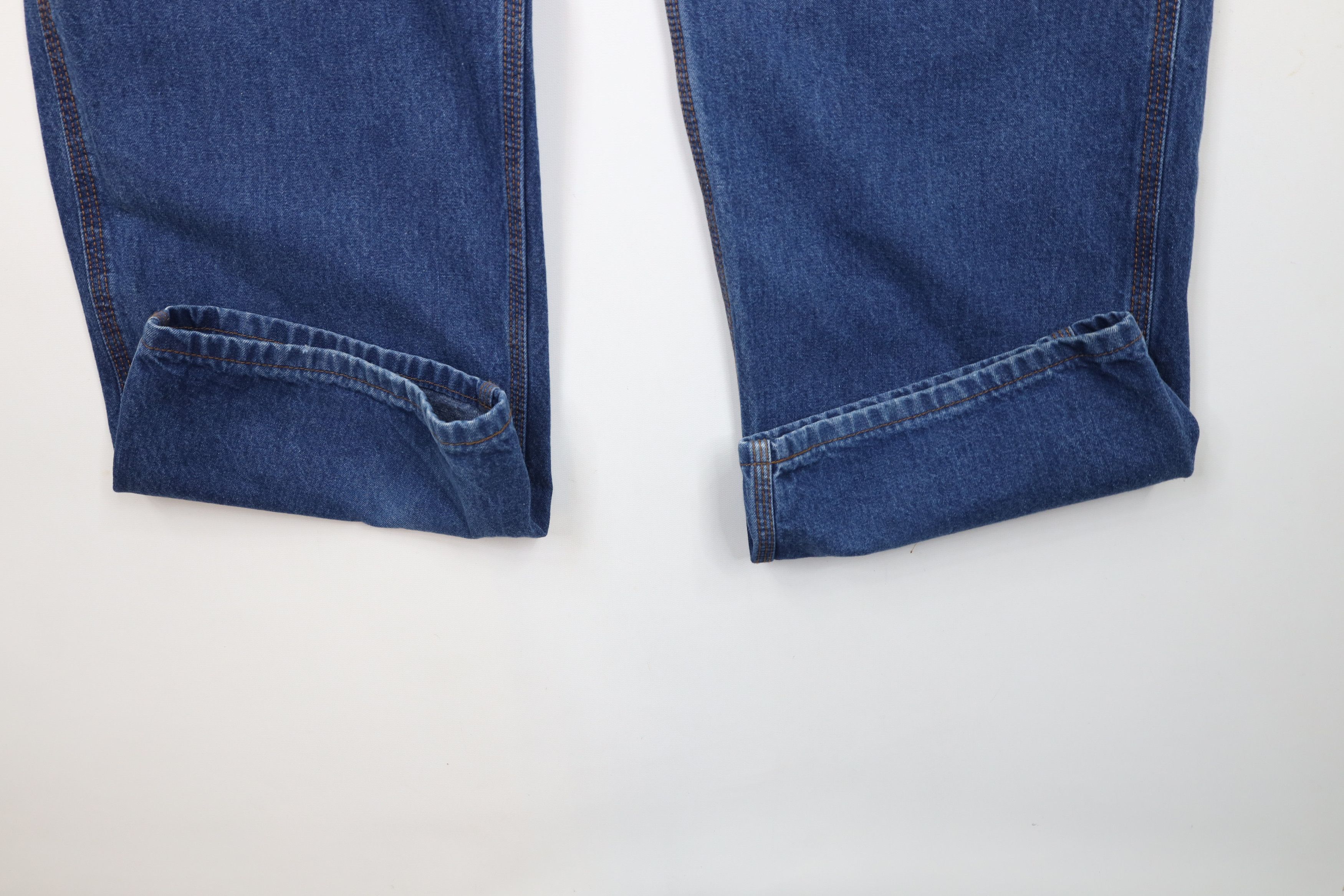 Carhartt × Vintage Vintage Y2K Carhartt FR Wide Leg Dungaree Jeans Blue Size US 38 / EU 54 - 5 Thumbnail